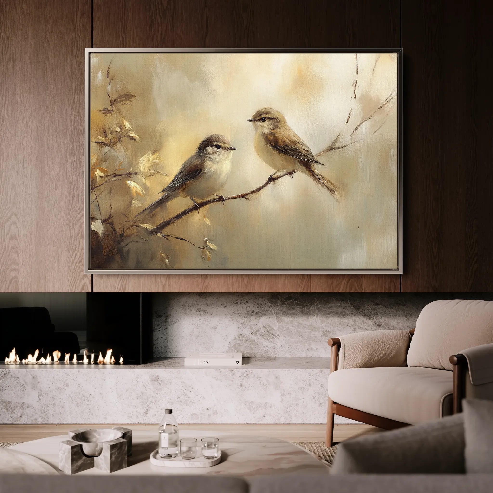 Animals 092 Canvas Art 18" x 24" / 45 x 60 cm / Black