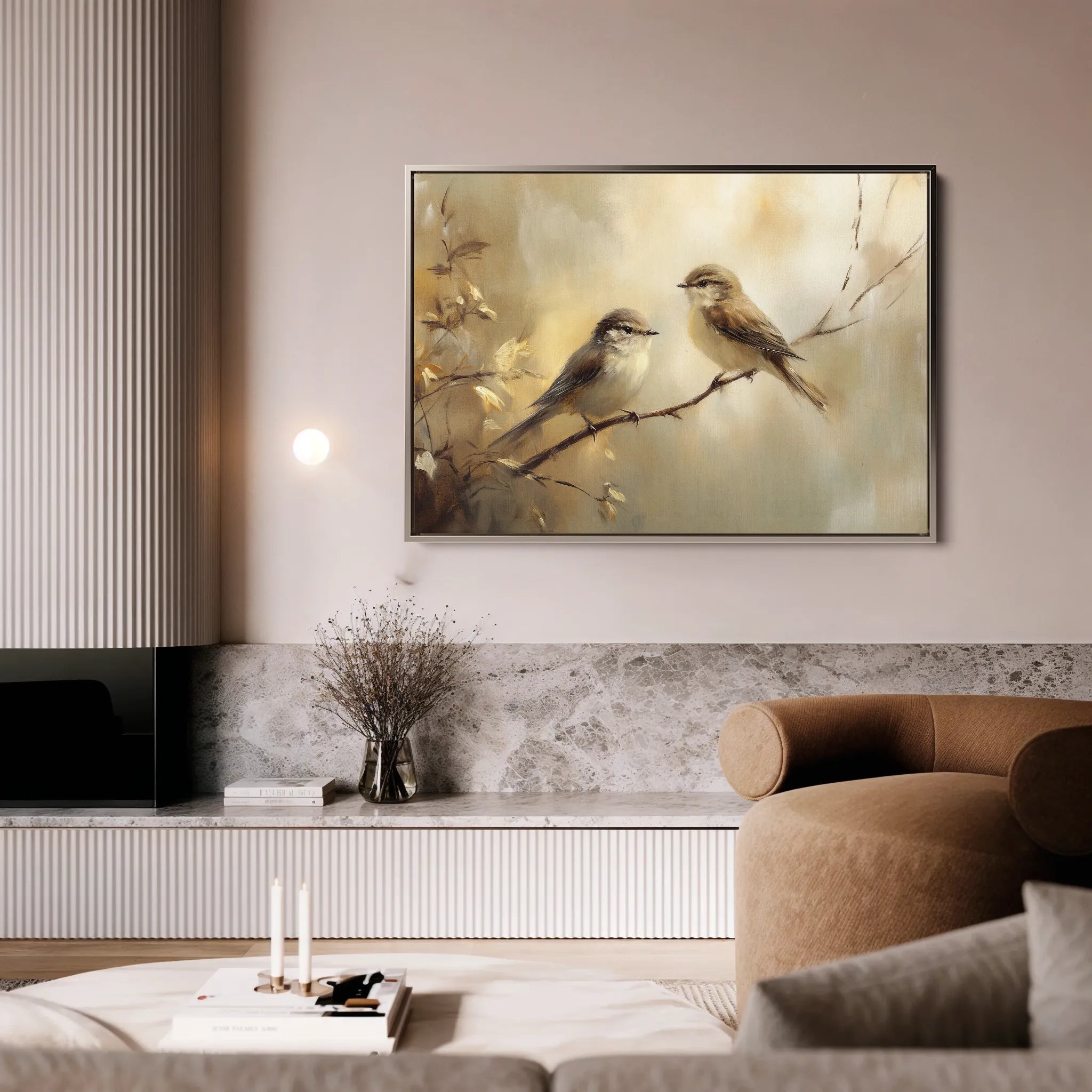 Animals 092 Canvas Art 18" x 24" / 45 x 60 cm / Black