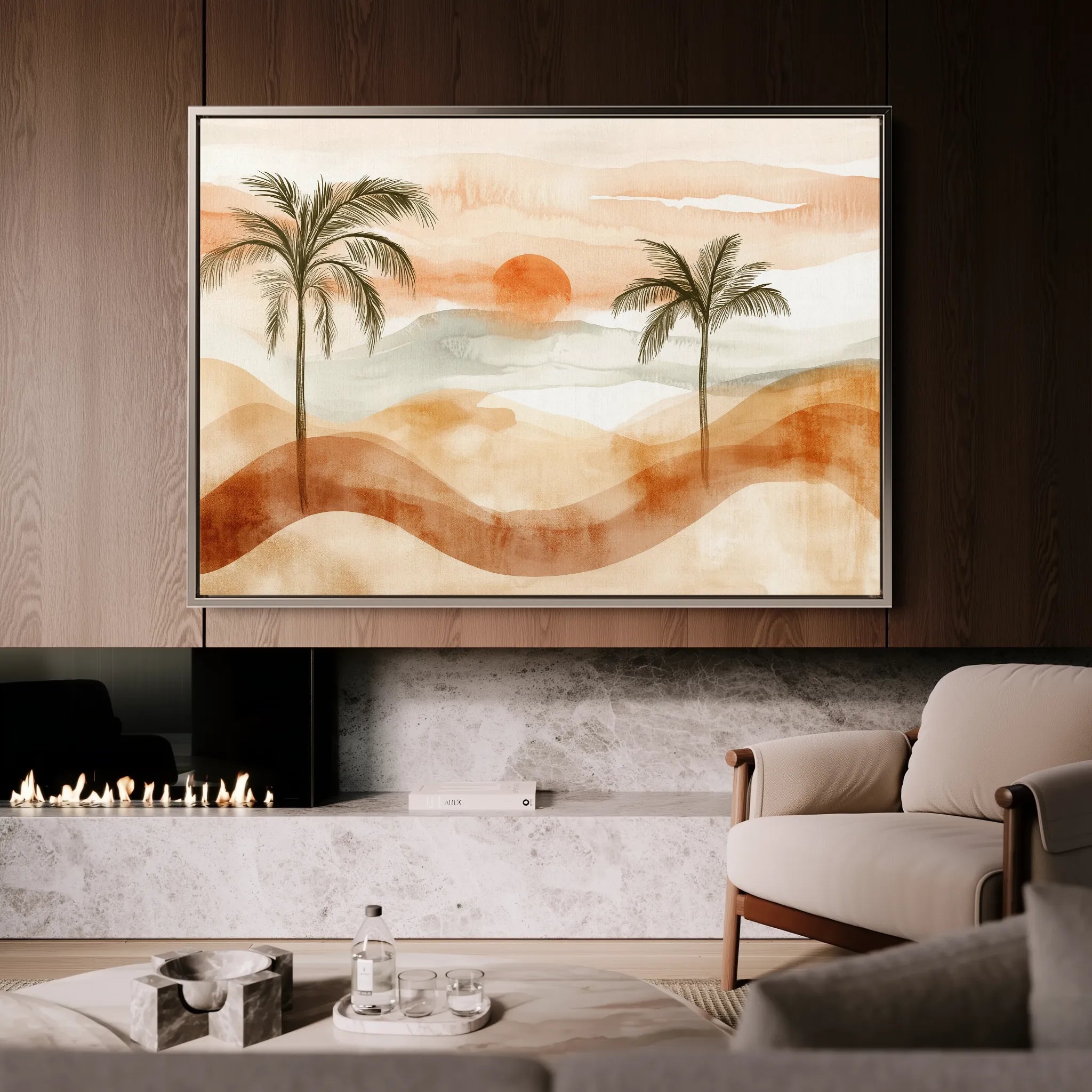 Boho 092 Canvas Art 18" x 24" / 45 x 60 cm / Black