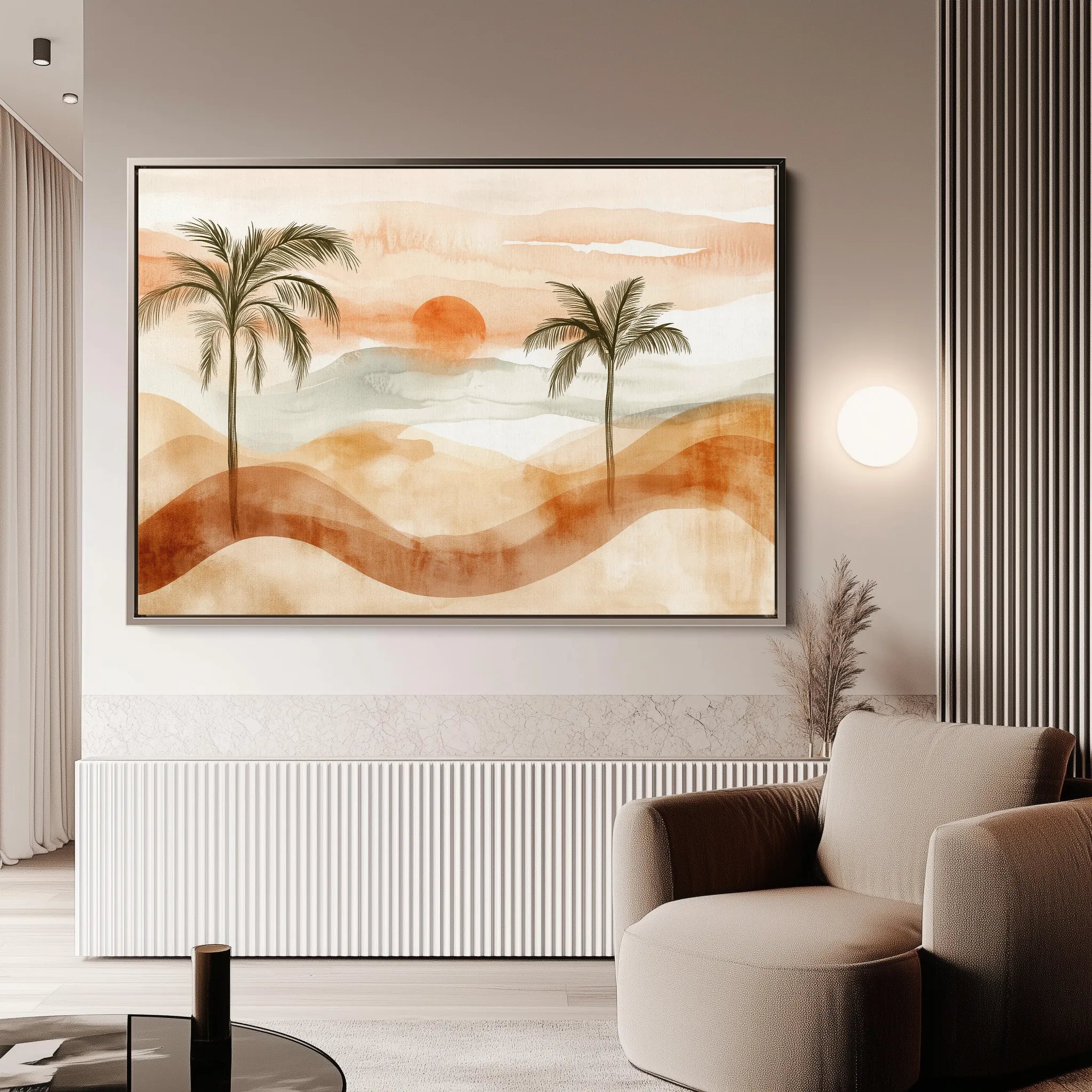 Boho 092 Canvas Art 18" x 24" / 45 x 60 cm / Black