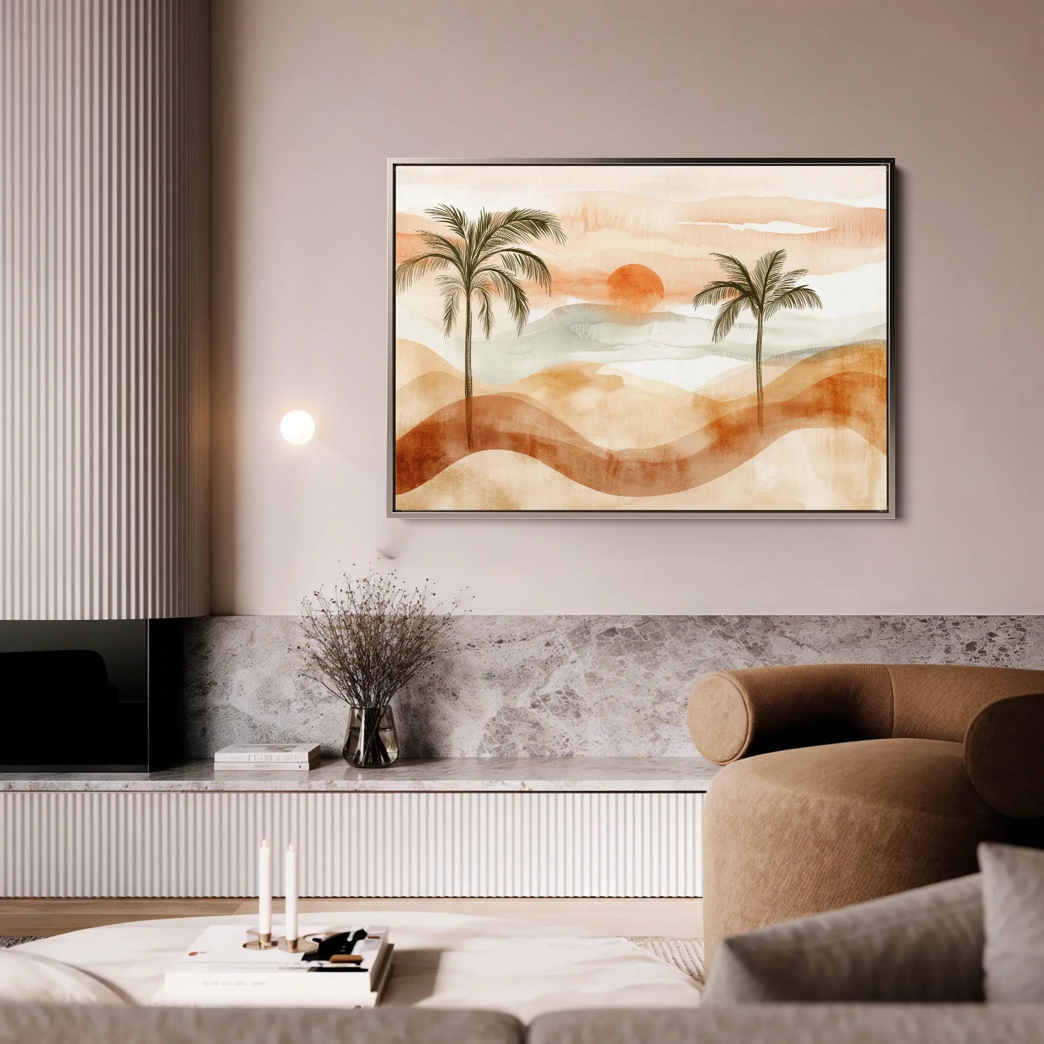 Boho 092 Canvas Art 18" x 24" / 45 x 60 cm / Black
