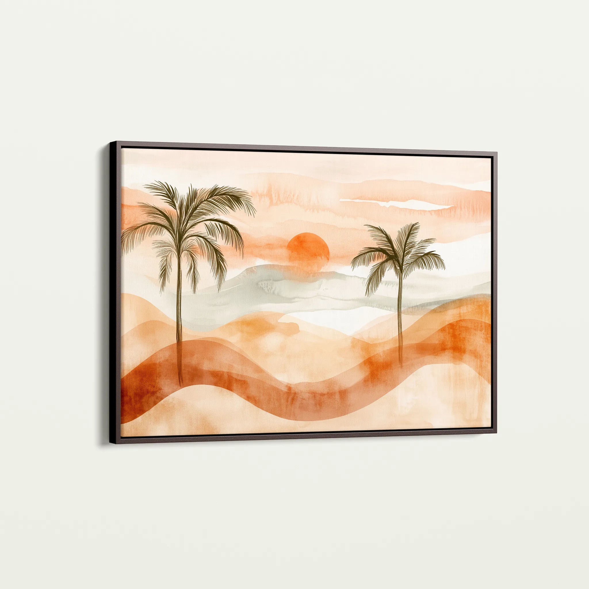 Boho 092 Canvas Art 18" x 24" / 45 x 60 cm / Black