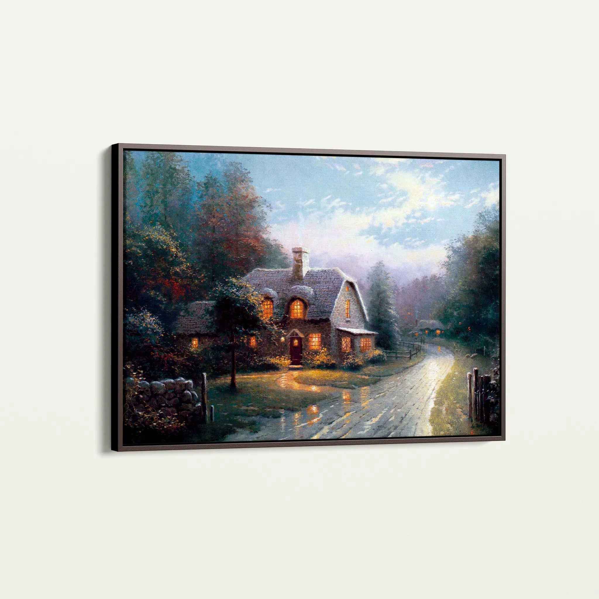 Landscape 092 Canvas Art 18" x 24" / 45 x 60 cm / Black