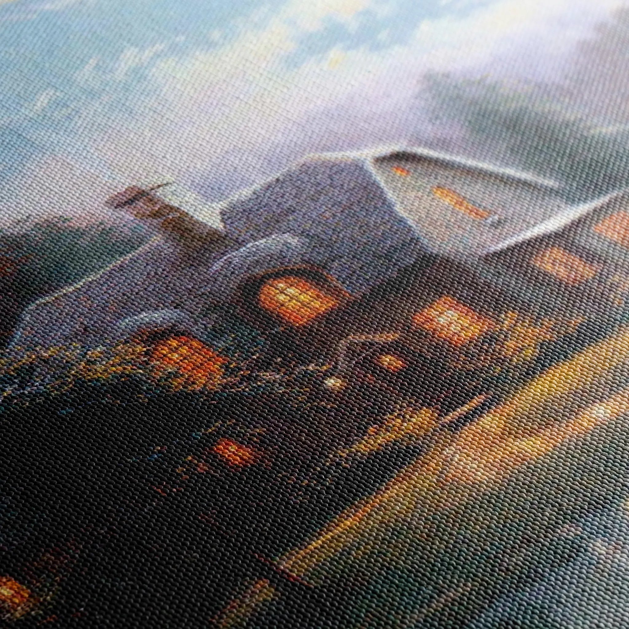 Landscape 092 Canvas Art 18" x 24" / 45 x 60 cm / Black