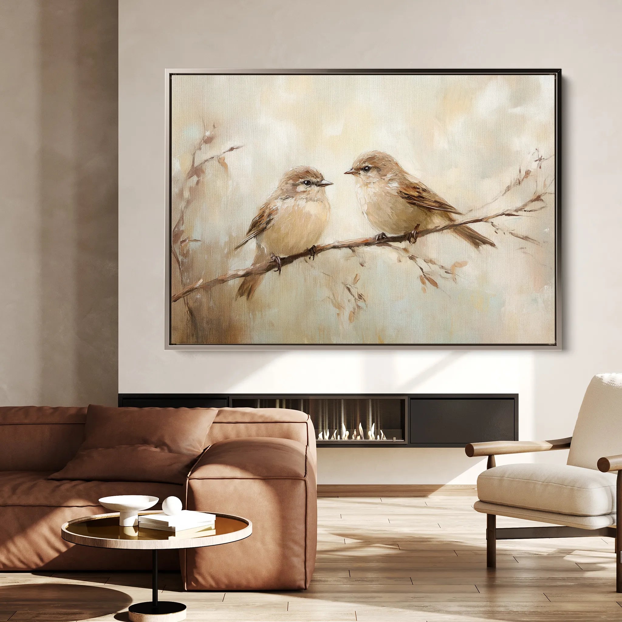 Animals 093 Canvas Art 18" x 24" / 45 x 60 cm / Black