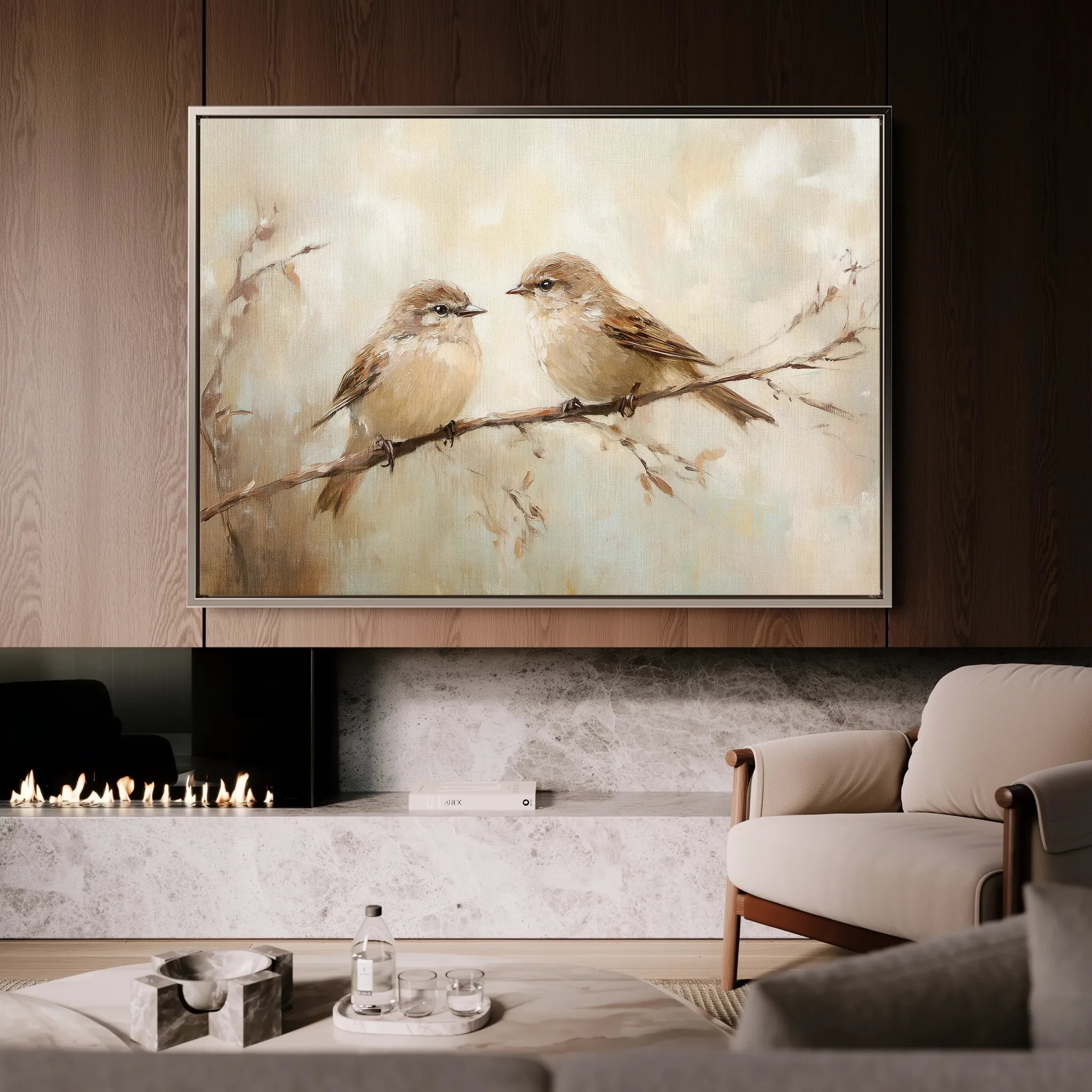 Animals 093 Canvas Art 18" x 24" / 45 x 60 cm / Black