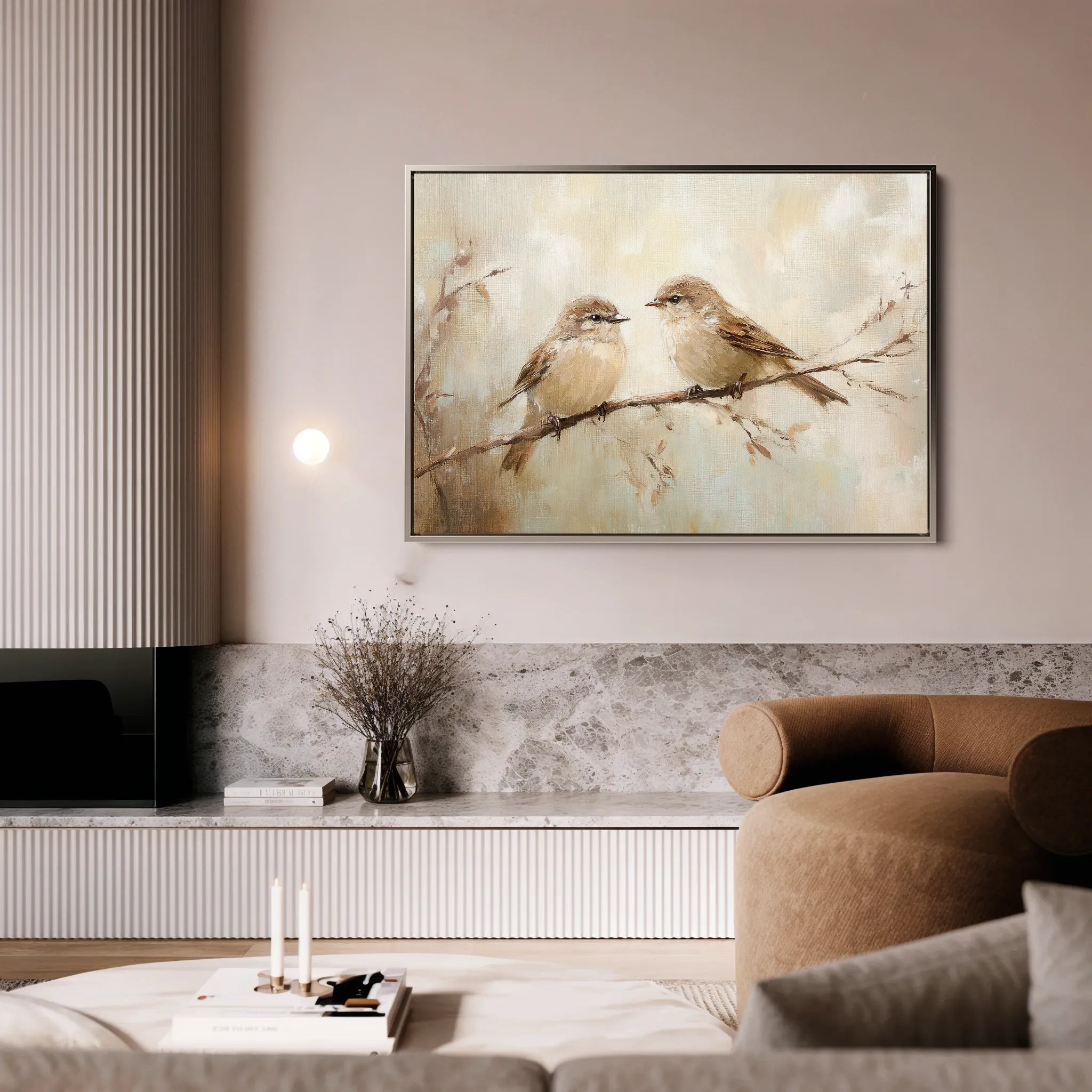 Animals 093 Canvas Art 18" x 24" / 45 x 60 cm / Black