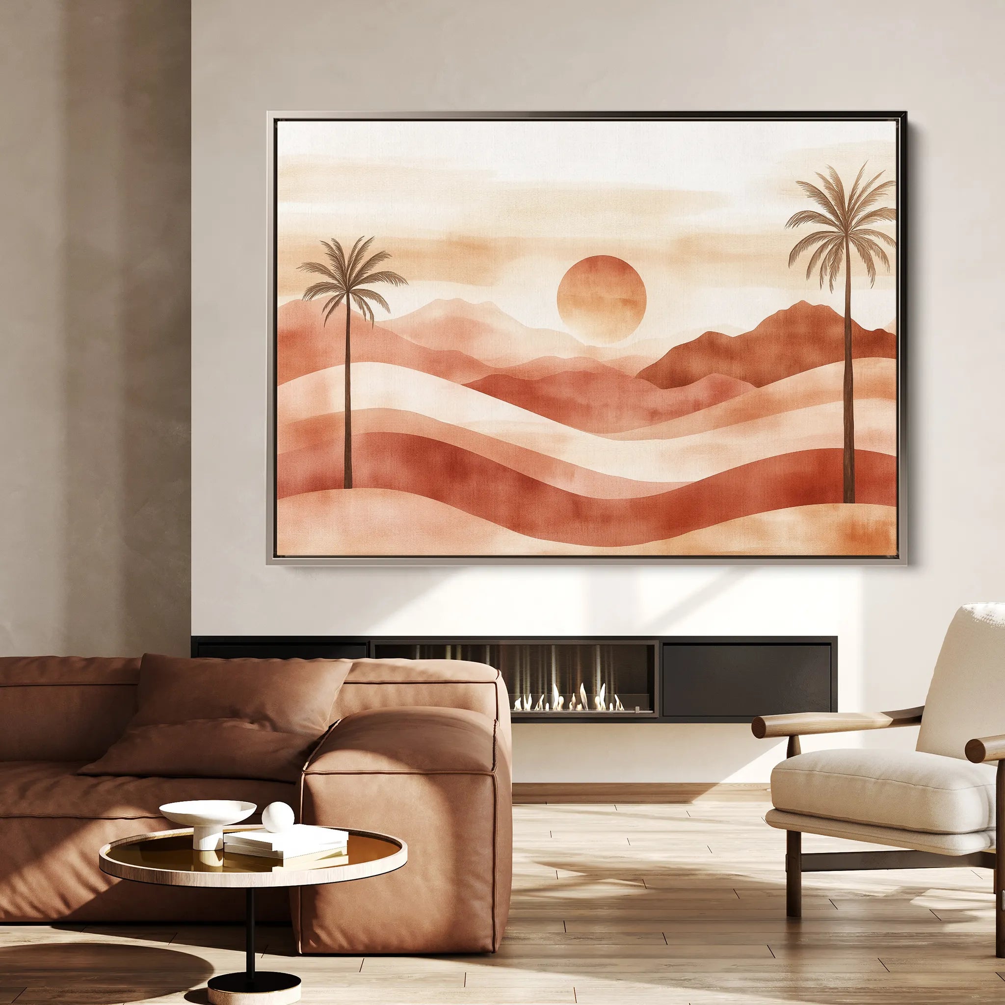 Boho 093 Canvas Art 18" x 24" / 45 x 60 cm / Black