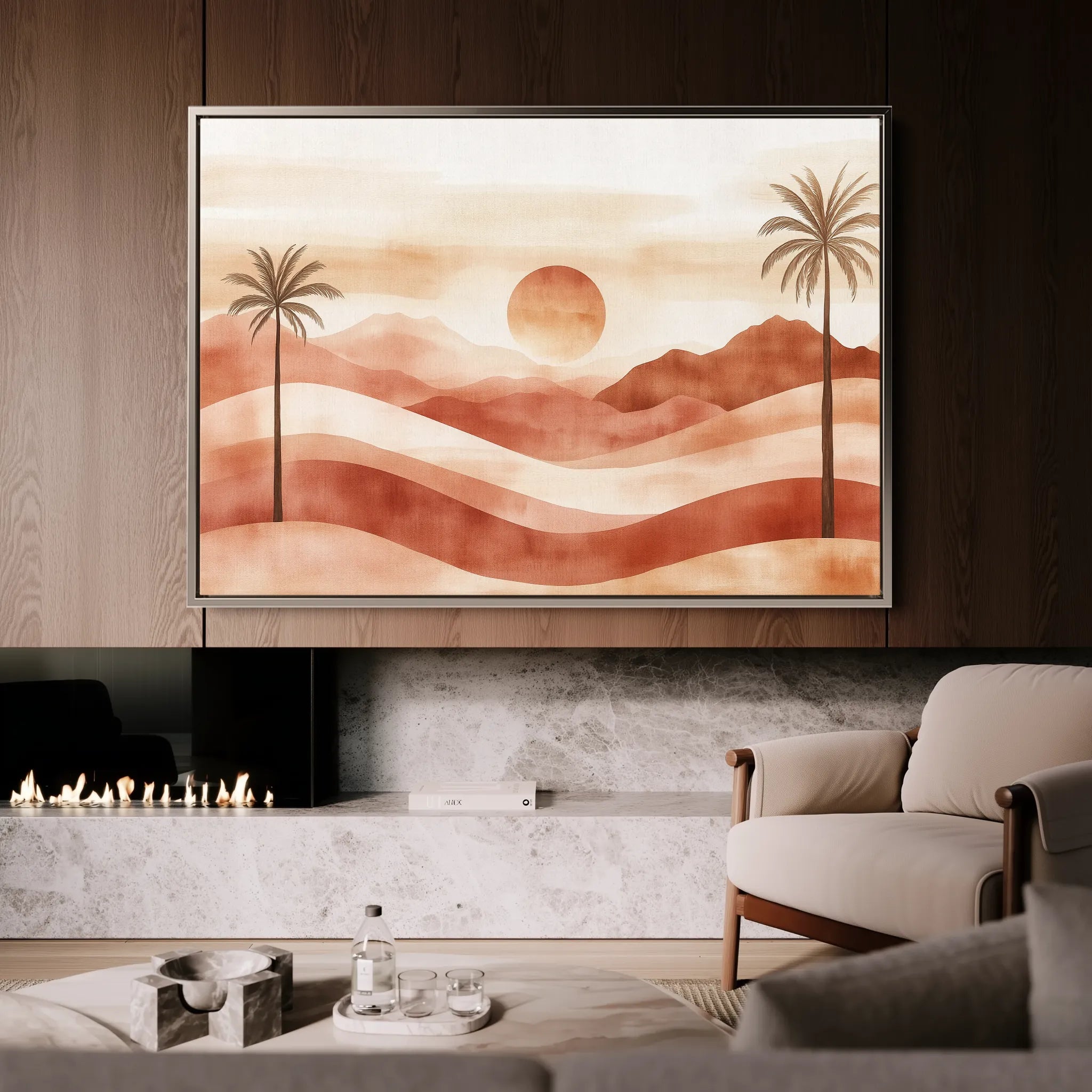 Boho 093 Canvas Art 18" x 24" / 45 x 60 cm / Black