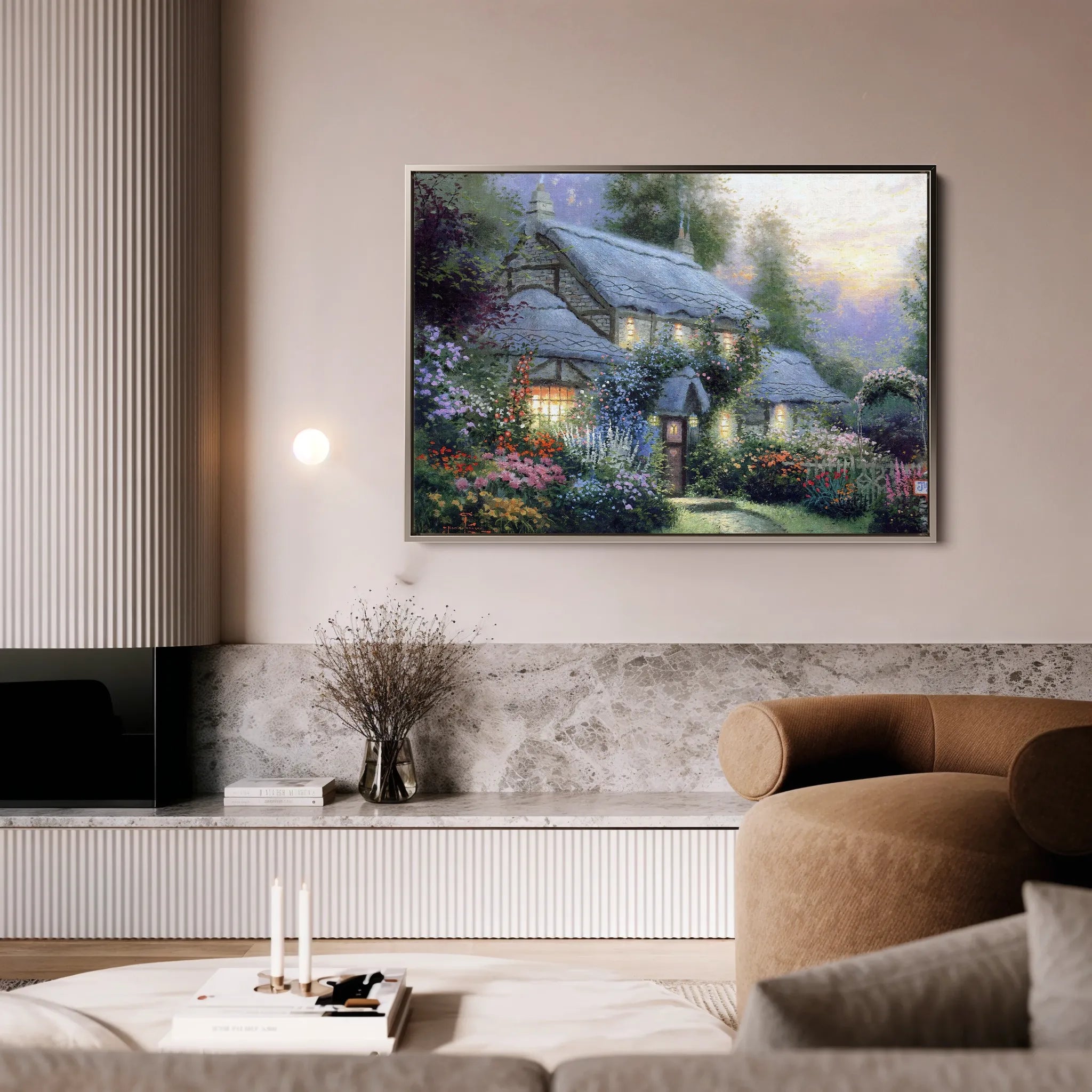 Landscape 093 Canvas Art 18" x 24" / 45 x 60 cm / Black