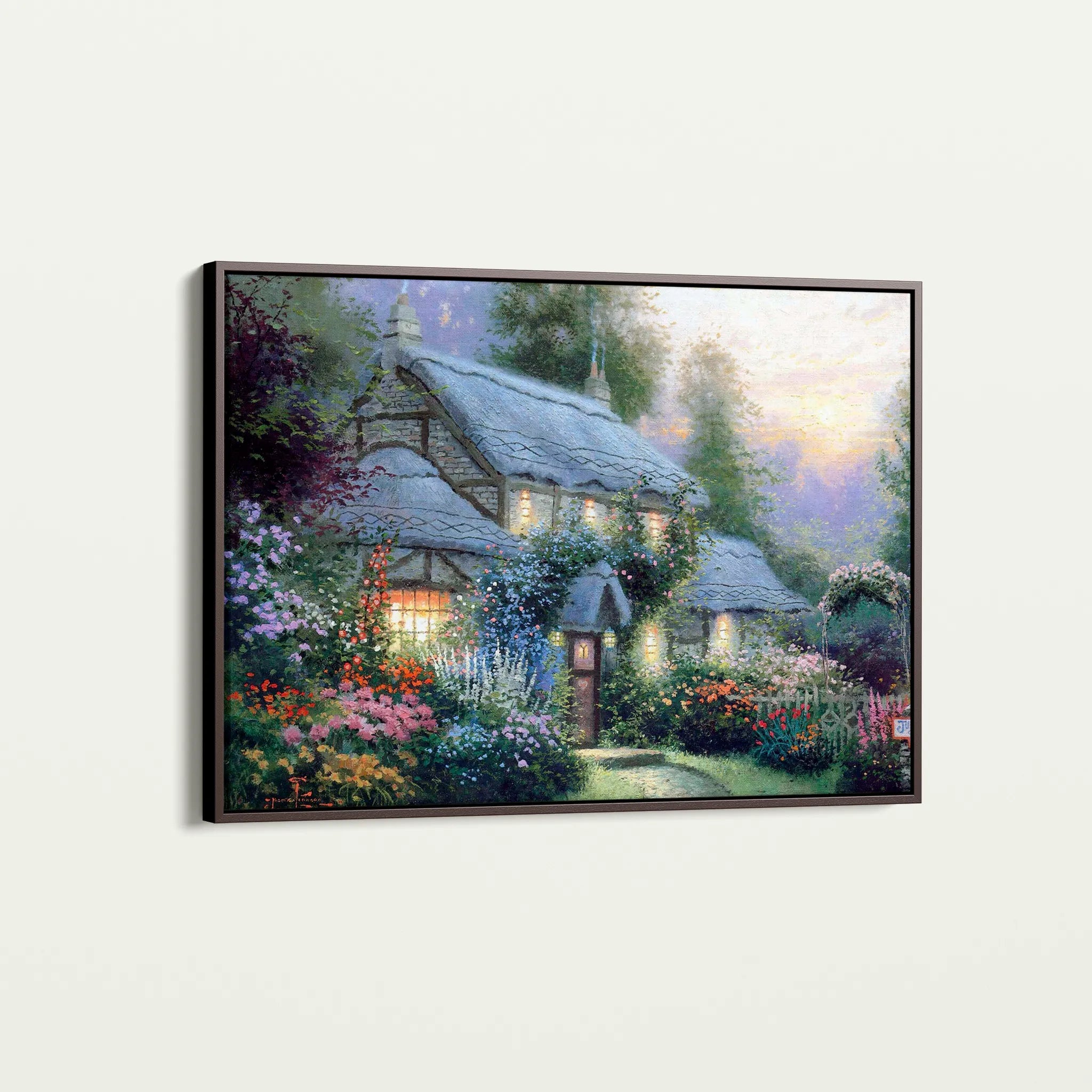 Landscape 093 Canvas Art 18" x 24" / 45 x 60 cm / Black