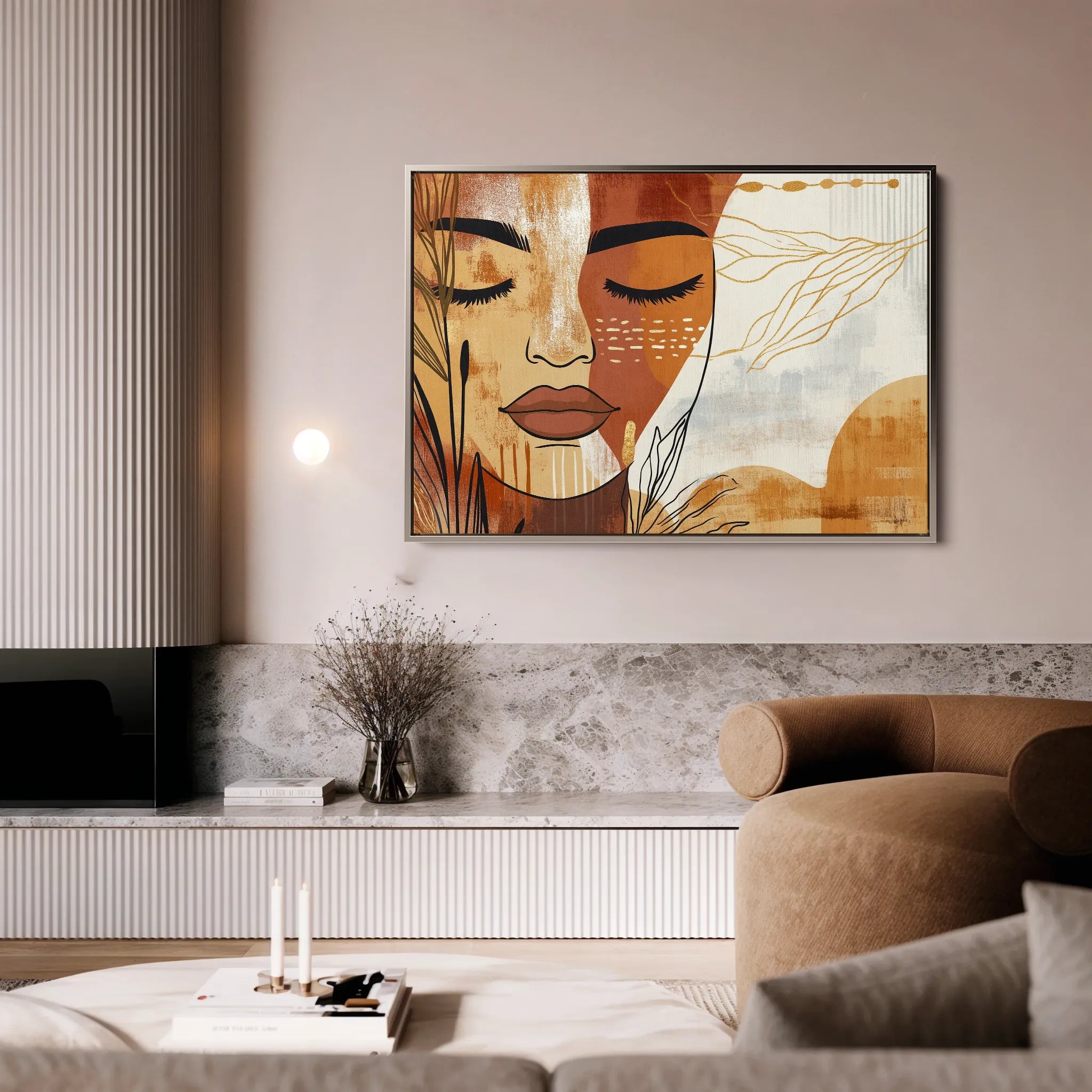 Boho 094 Canvas Art 18" x 24" / 45 x 60 cm / Black