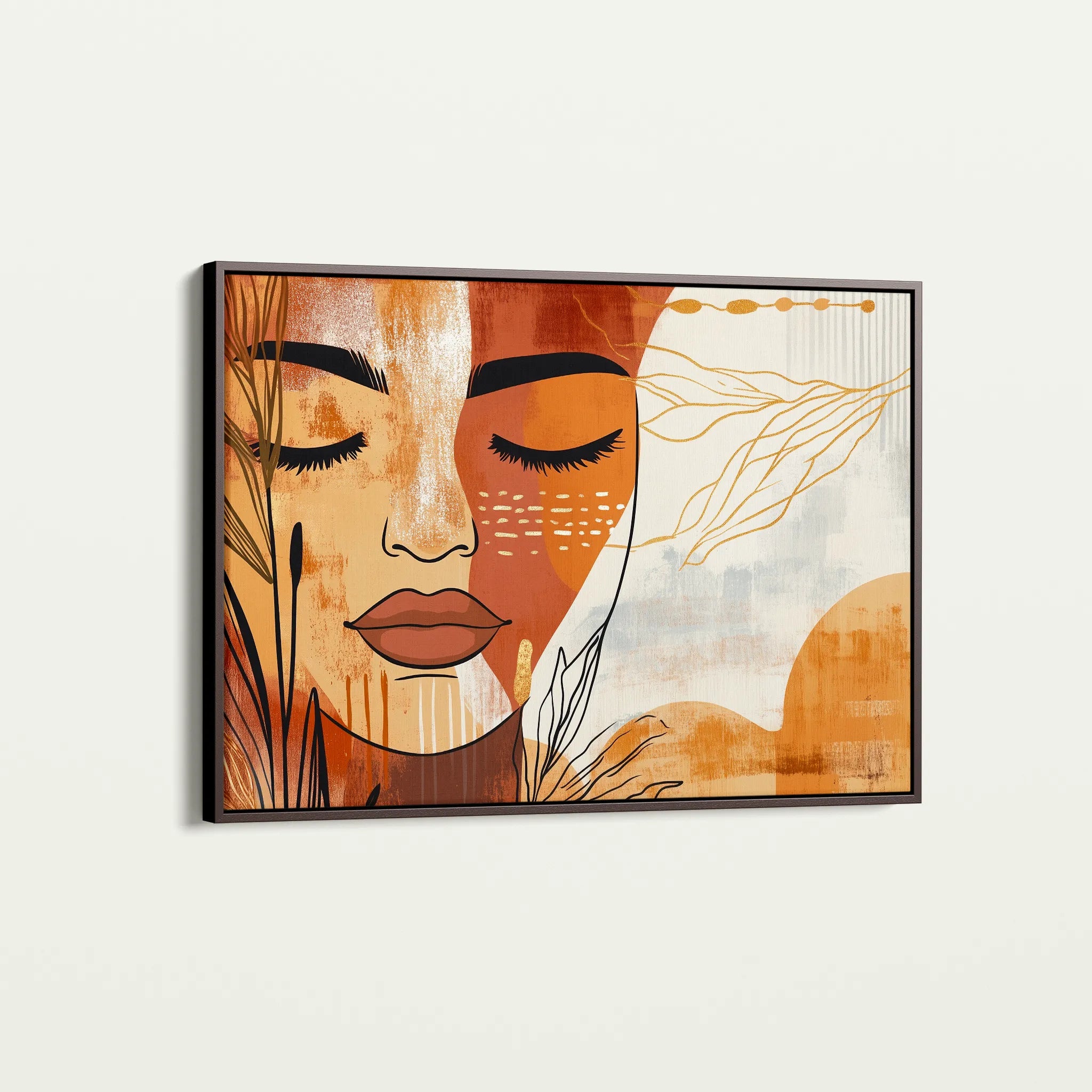 Boho 094 Canvas Art 18" x 24" / 45 x 60 cm / Black