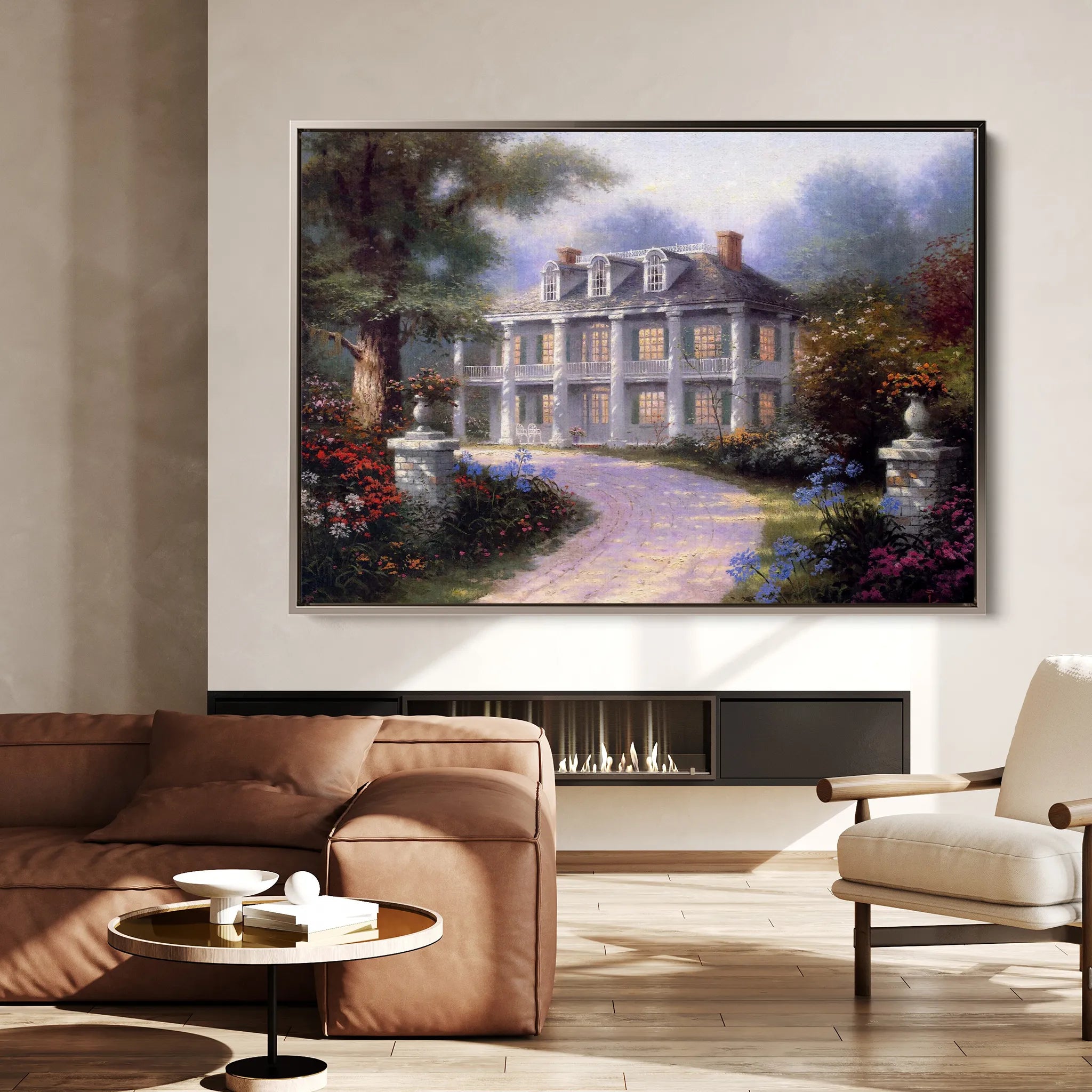 Landscape 094 Canvas Art 18" x 24" / 45 x 60 cm / Black