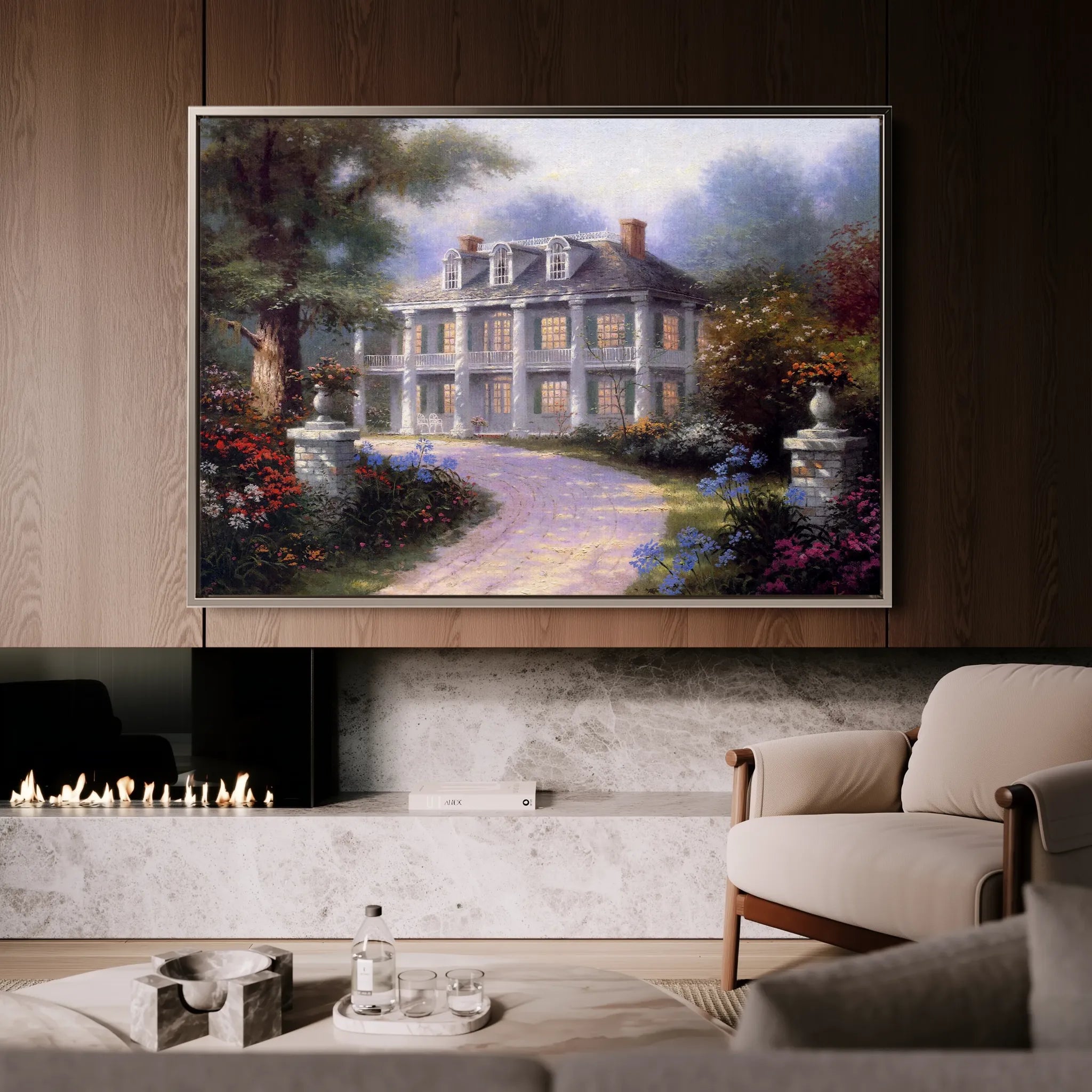 Landscape 094 Canvas Art 18" x 24" / 45 x 60 cm / Black