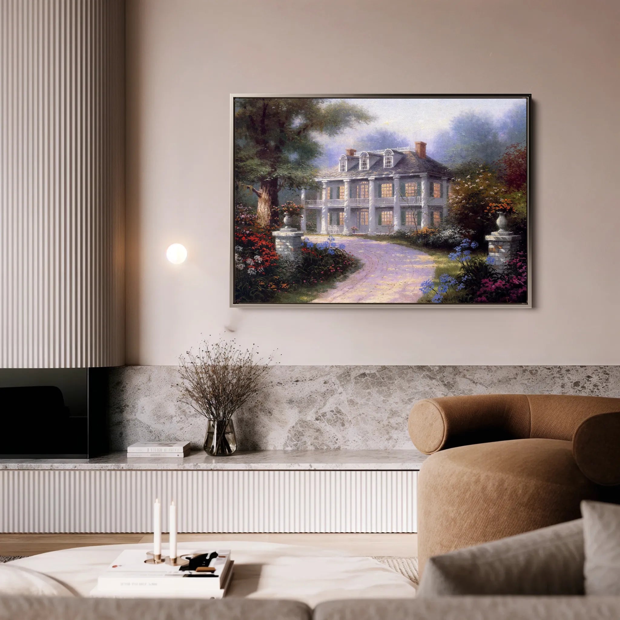 Landscape 094 Canvas Art 18" x 24" / 45 x 60 cm / Black