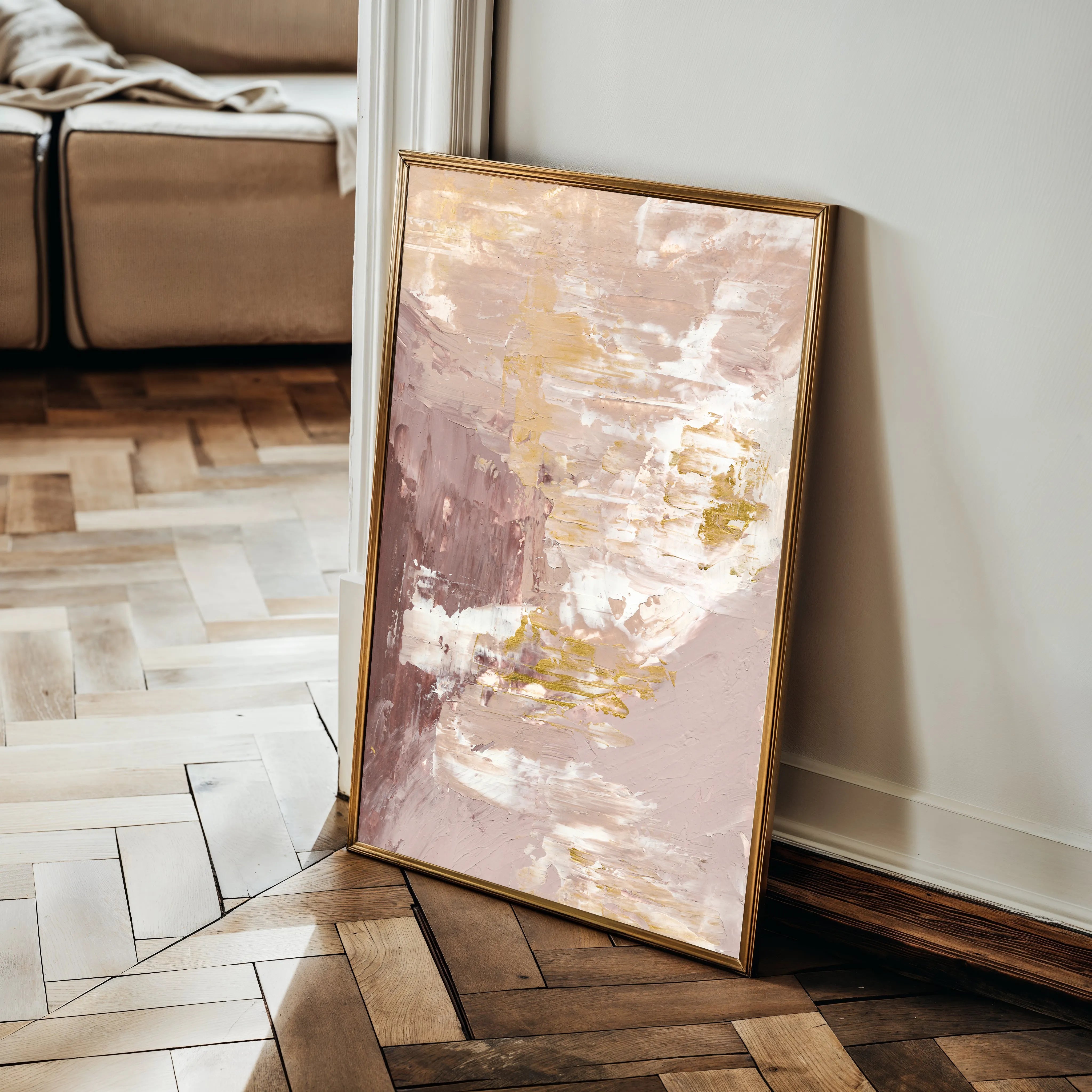 Abstract 095 Canvas Art 18" x 24" / 45 x 60 cm / Black