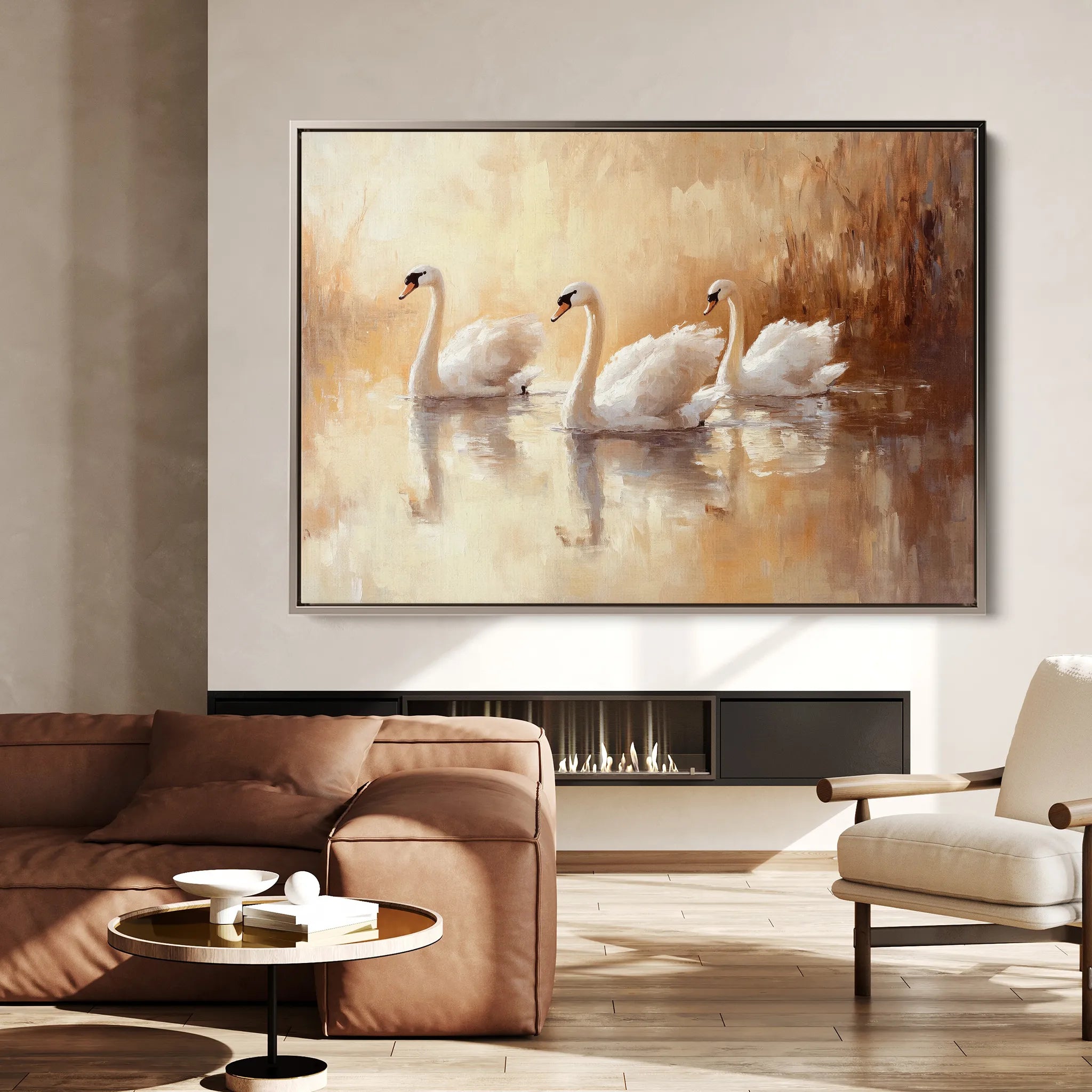 Animals 095 Canvas Art 18" x 24" / 45 x 60 cm / Black