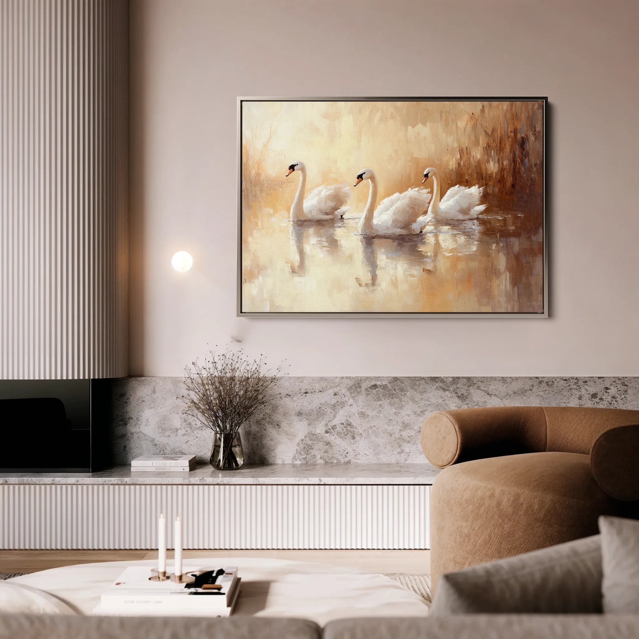 Animals 095 Canvas Art 18" x 24" / 45 x 60 cm / Black