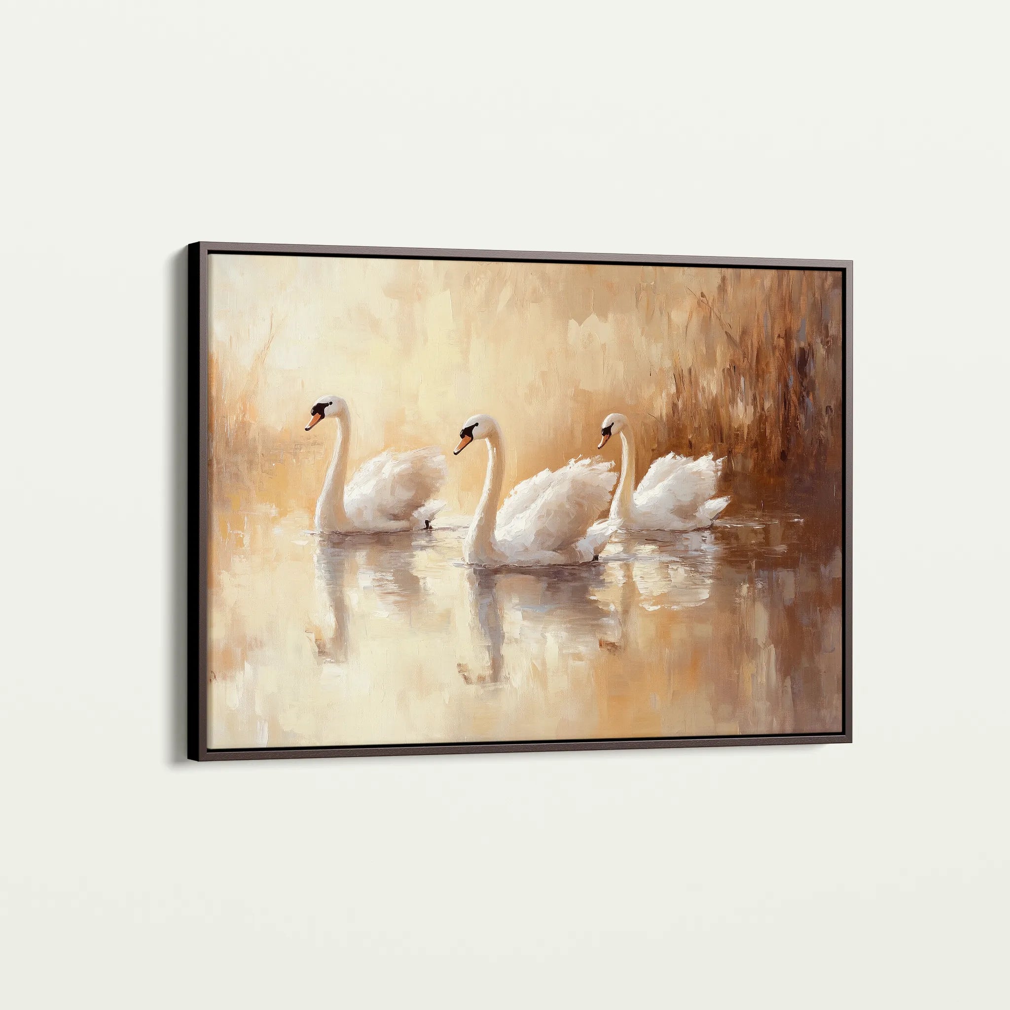 Animals 095 Canvas Art 18" x 24" / 45 x 60 cm / Black
