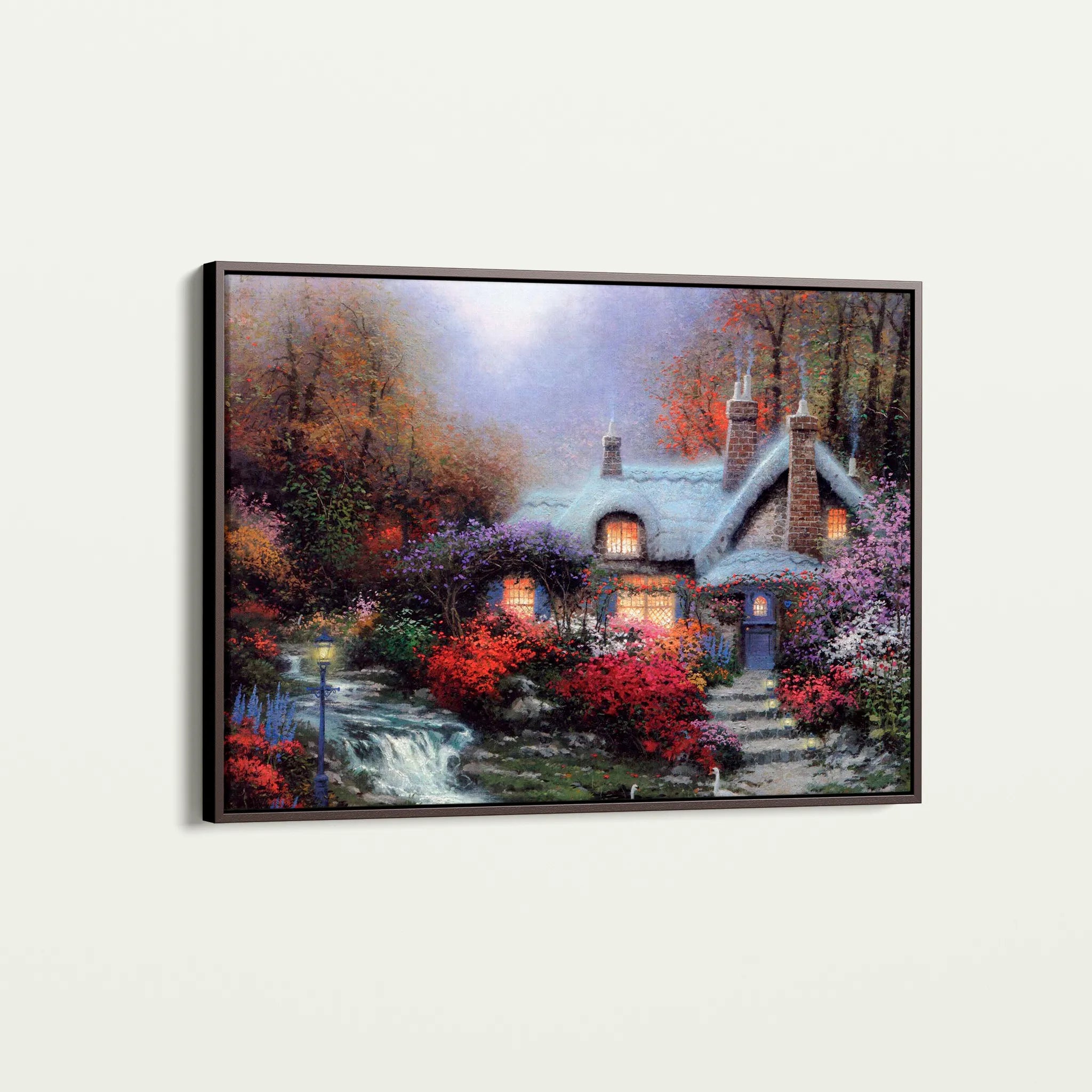 Landscape 095 Canvas Art 18" x 24" / 45 x 60 cm / Black