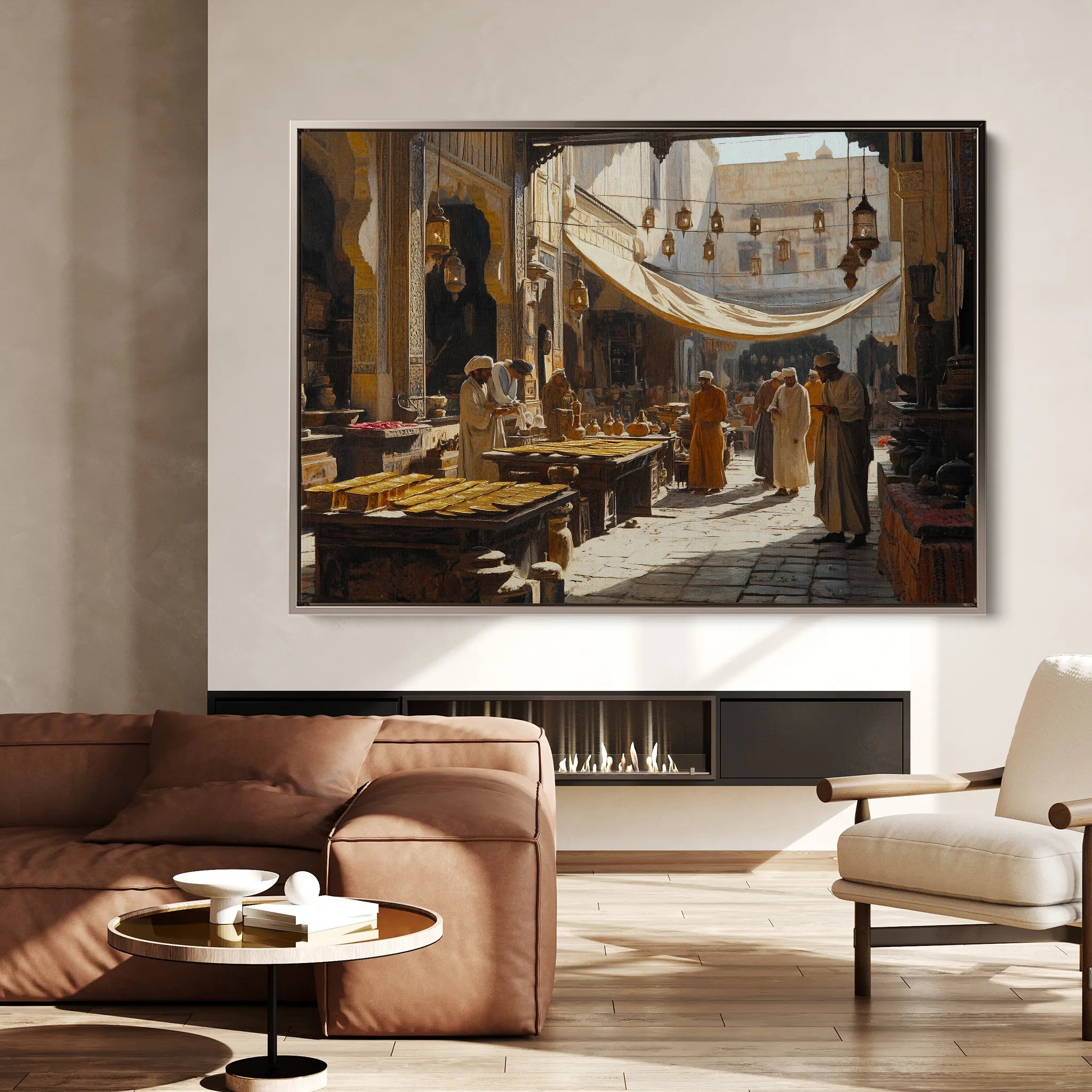 Orientalist 095 Canvas Art 18" x 24" / 45 x 60 cm / Black