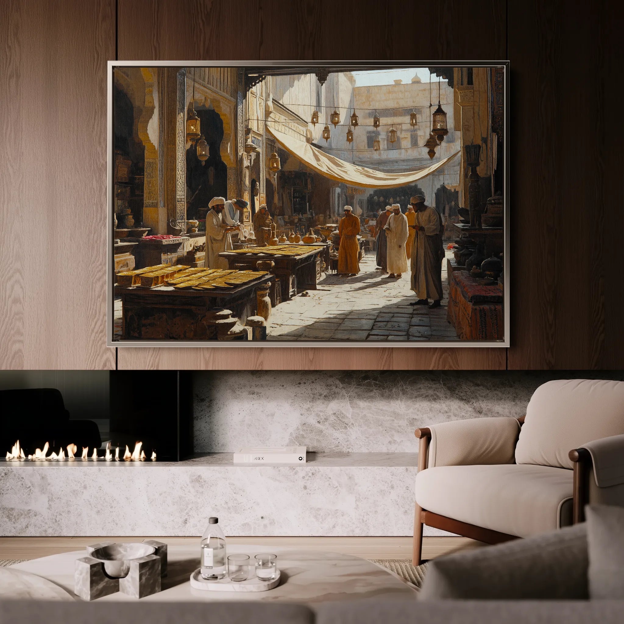 Orientalist 095 Canvas Art 18" x 24" / 45 x 60 cm / Black