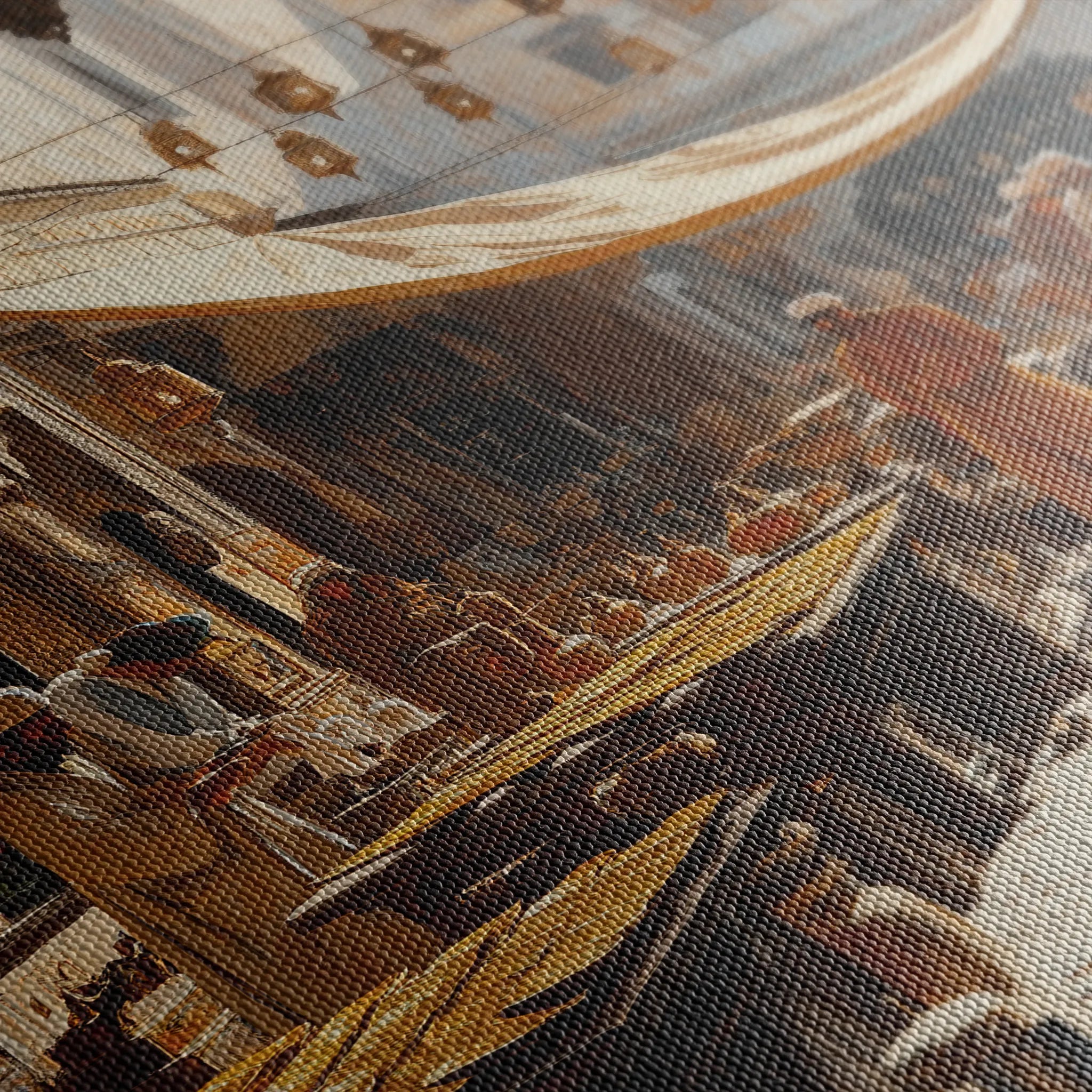 Orientalist 095 Canvas Art 18" x 24" / 45 x 60 cm / Black