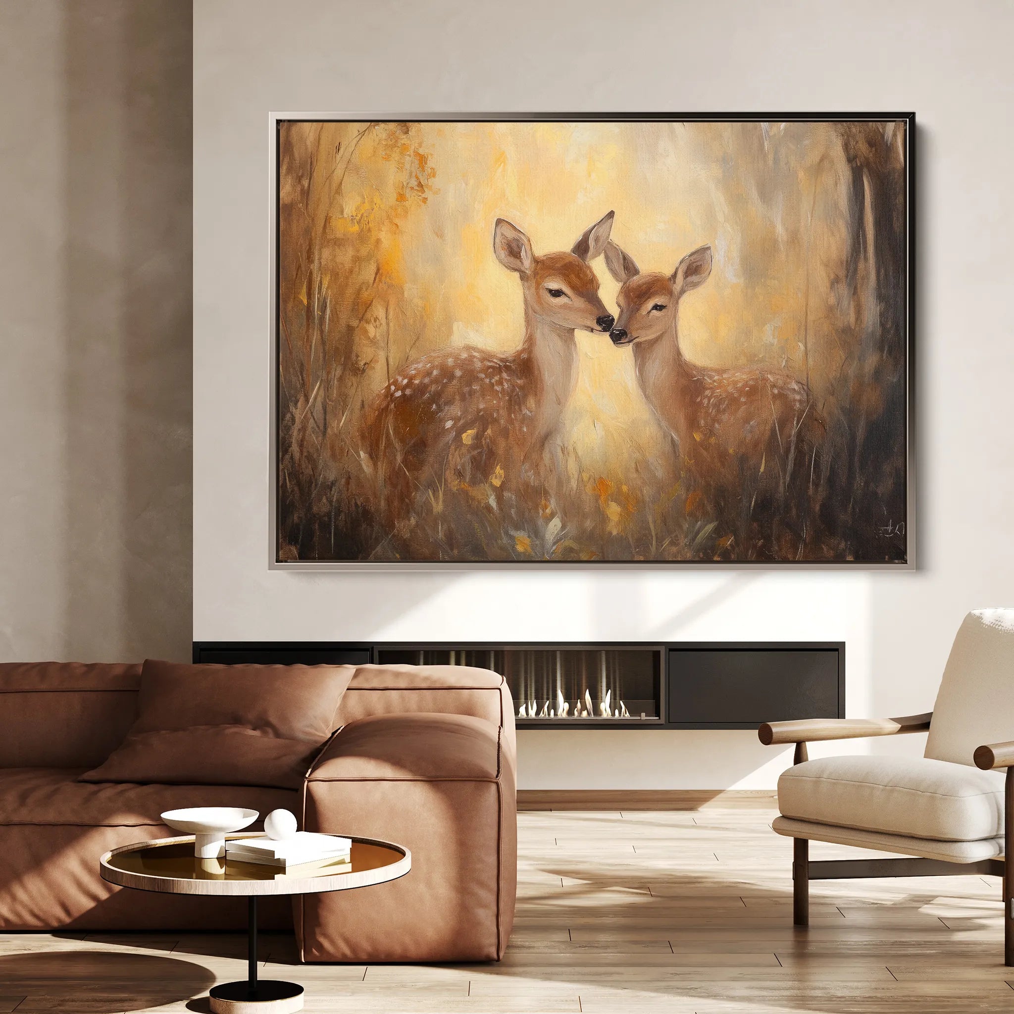 Animals 096 Canvas Art 18" x 24" / 45 x 60 cm / Black