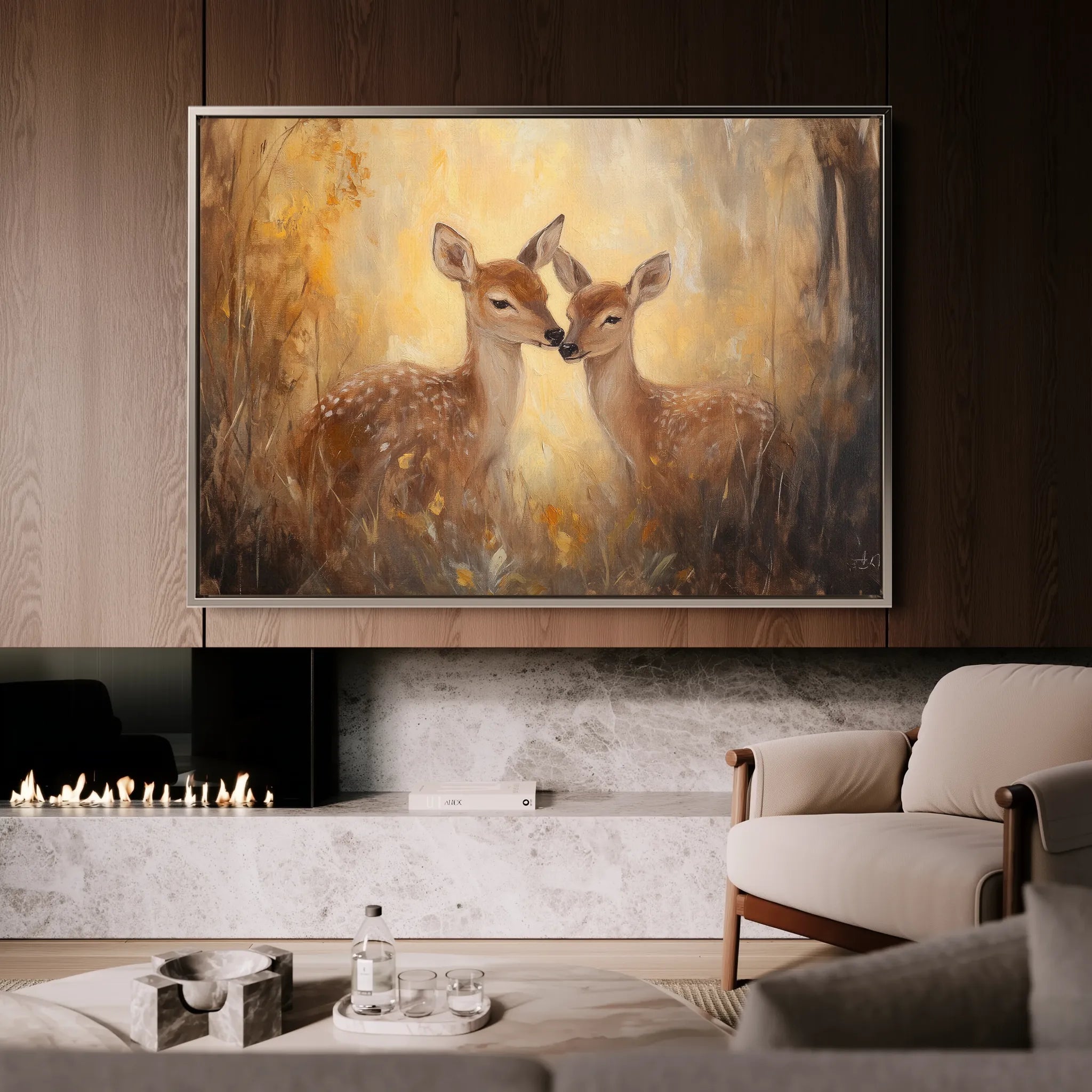 Animals 096 Canvas Art 18" x 24" / 45 x 60 cm / Black