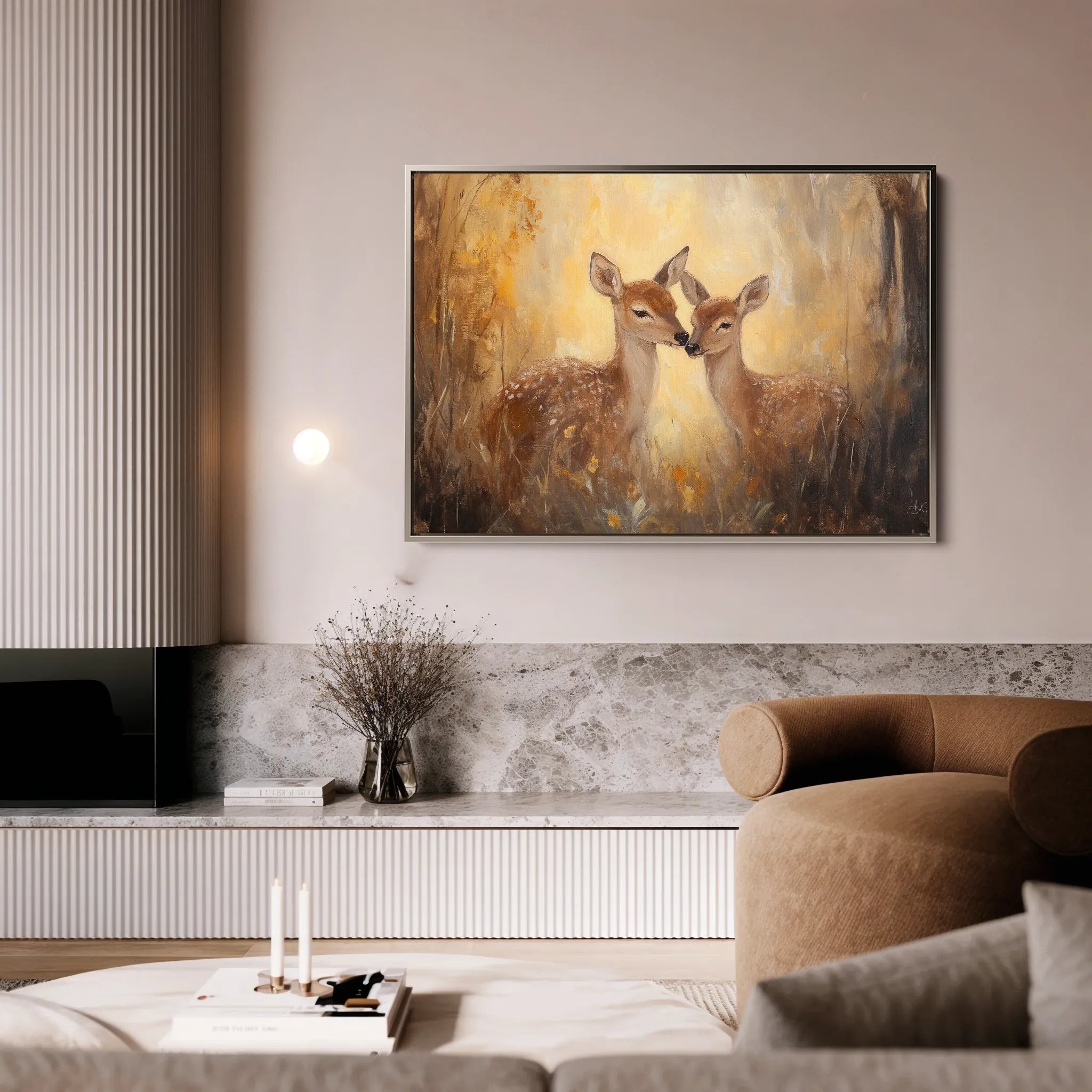 Animals 096 Canvas Art 18" x 24" / 45 x 60 cm / Black