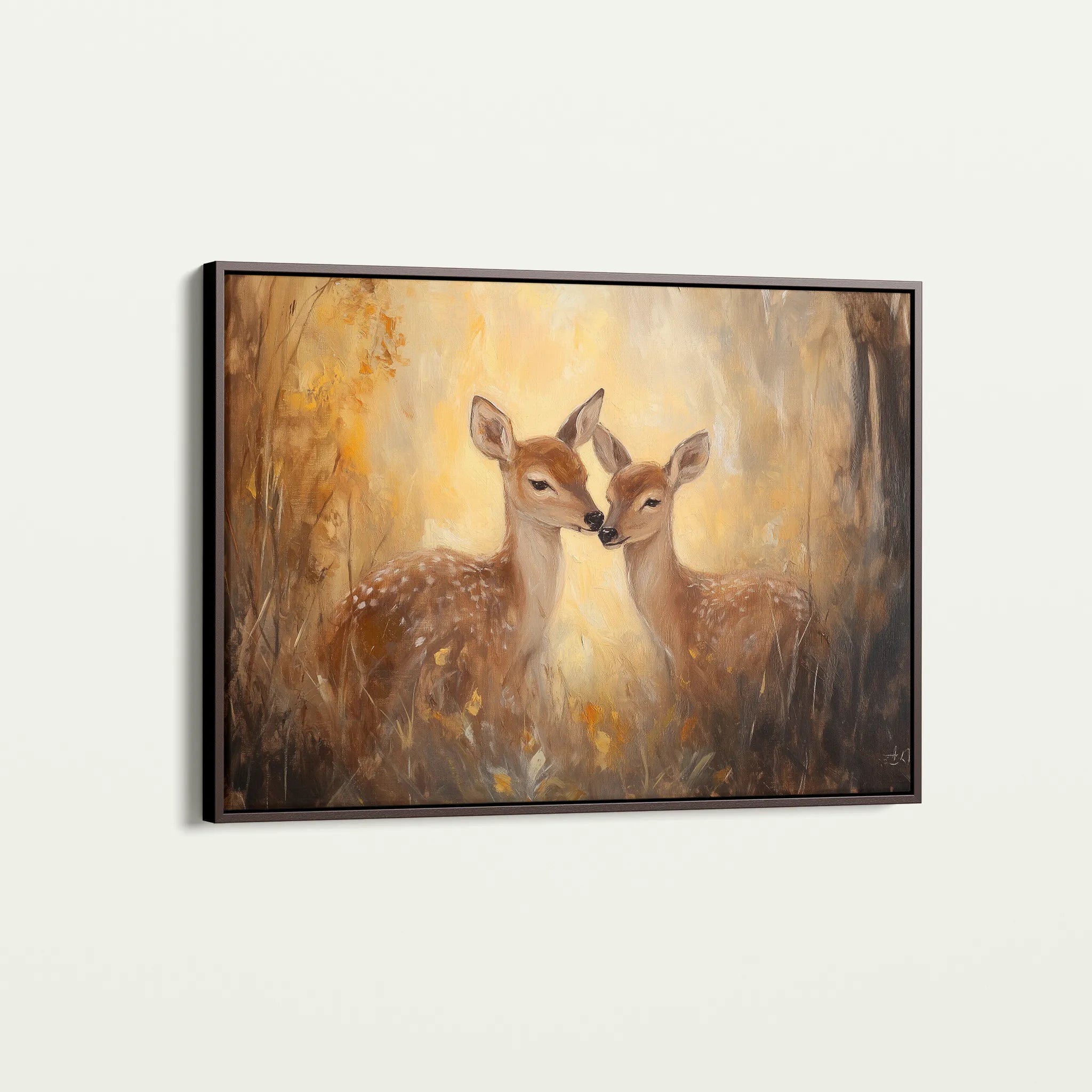 Animals 096 Canvas Art 18" x 24" / 45 x 60 cm / Black