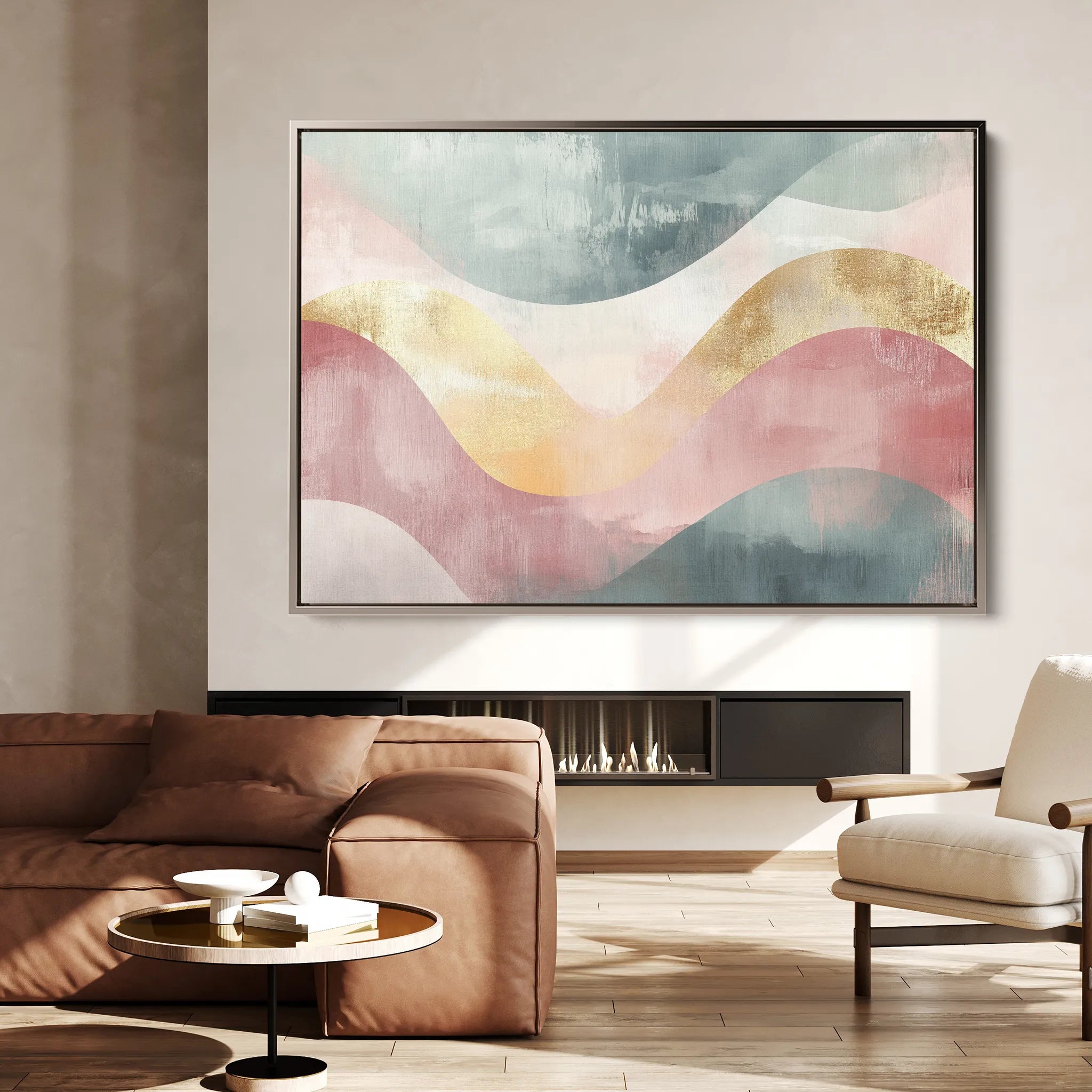 Boho 096 Canvas Art 18" x 24" / 45 x 60 cm / Black