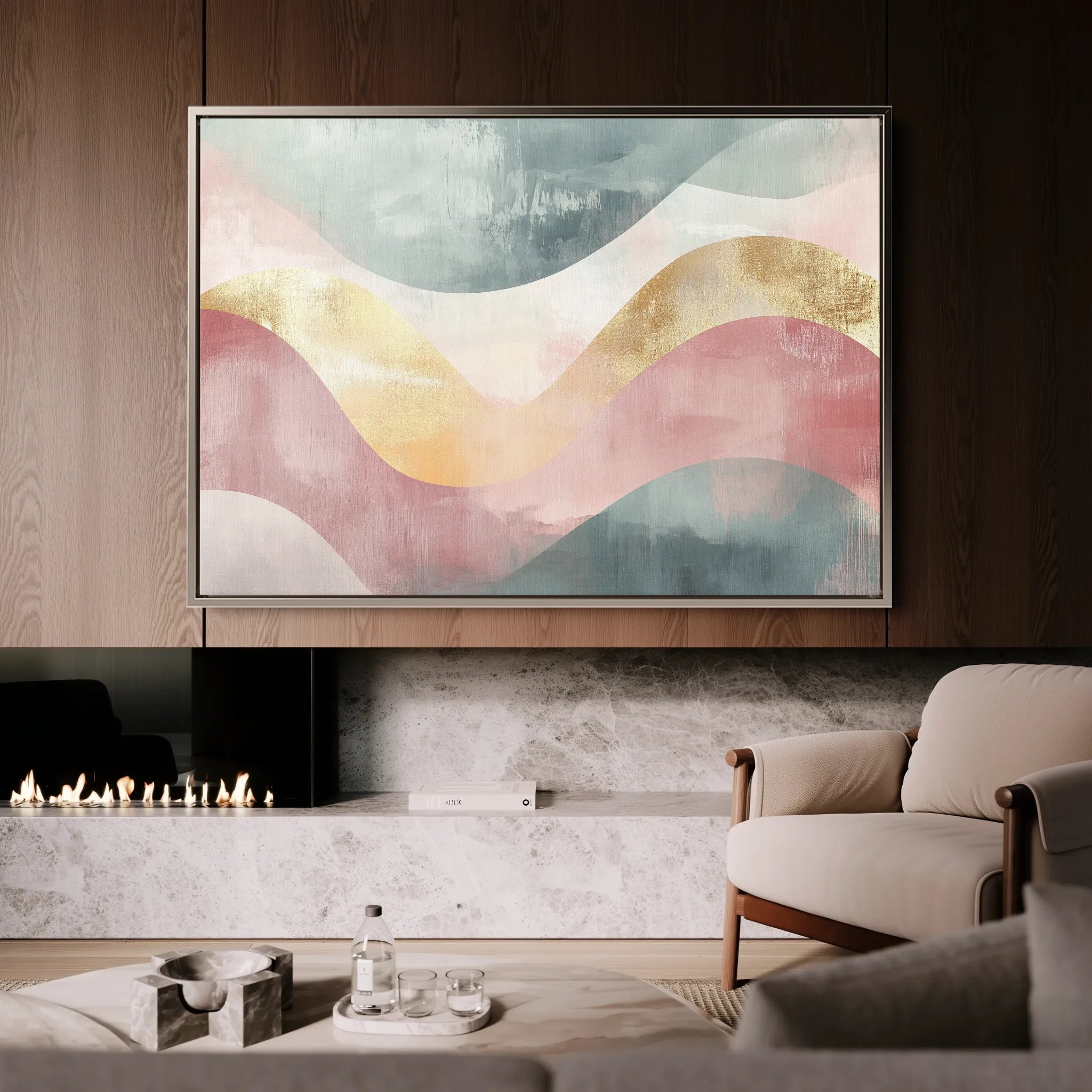 Boho 096 Canvas Art 18" x 24" / 45 x 60 cm / Black