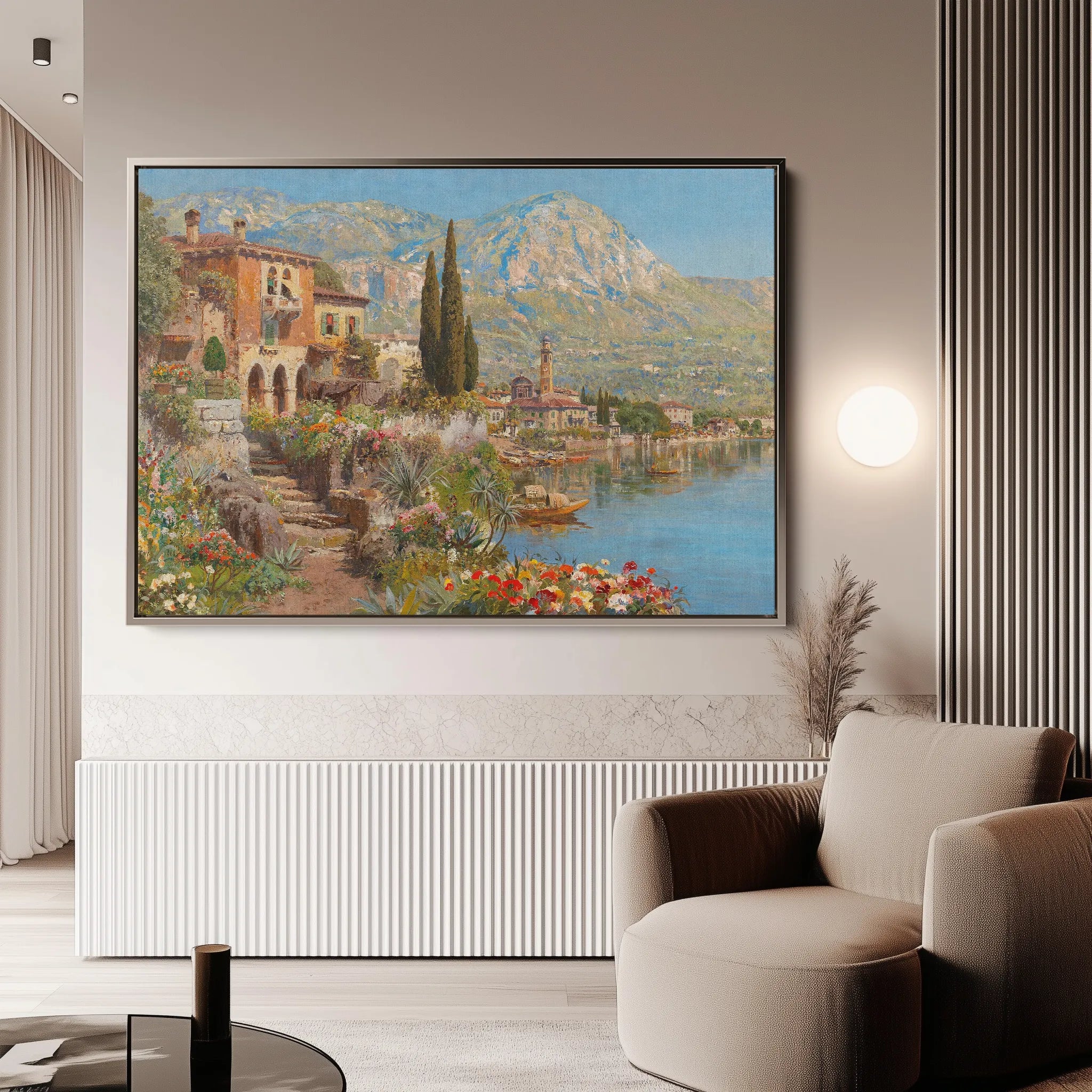 Landscape 096 Canvas Art 18" x 24" / 45 x 60 cm / Black