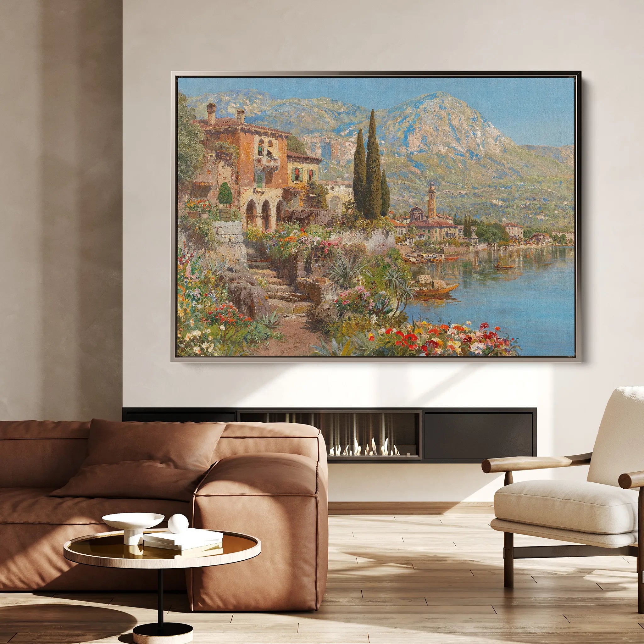 Landscape 096 Canvas Art 18" x 24" / 45 x 60 cm / Black