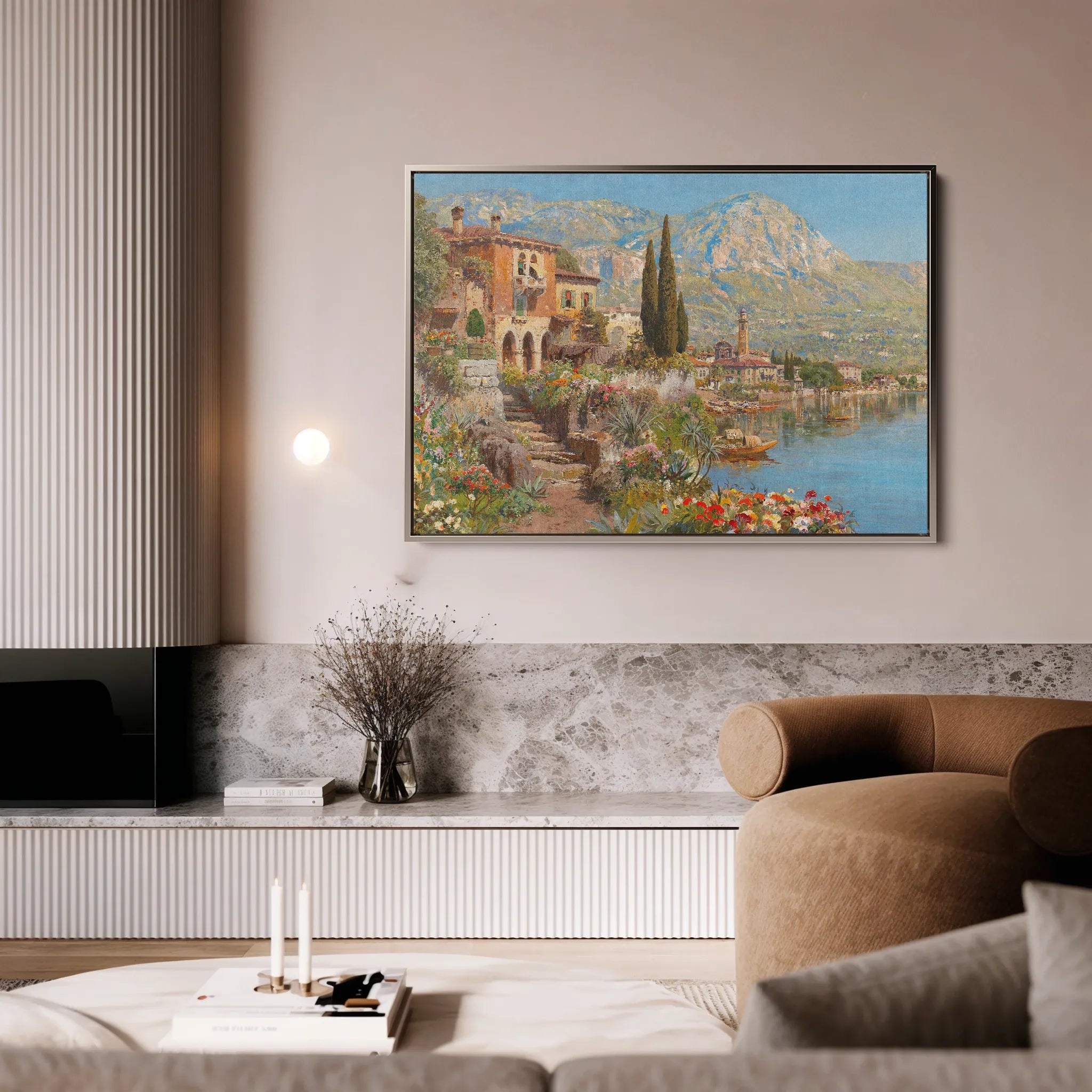 Landscape 096 Canvas Art 18" x 24" / 45 x 60 cm / Black