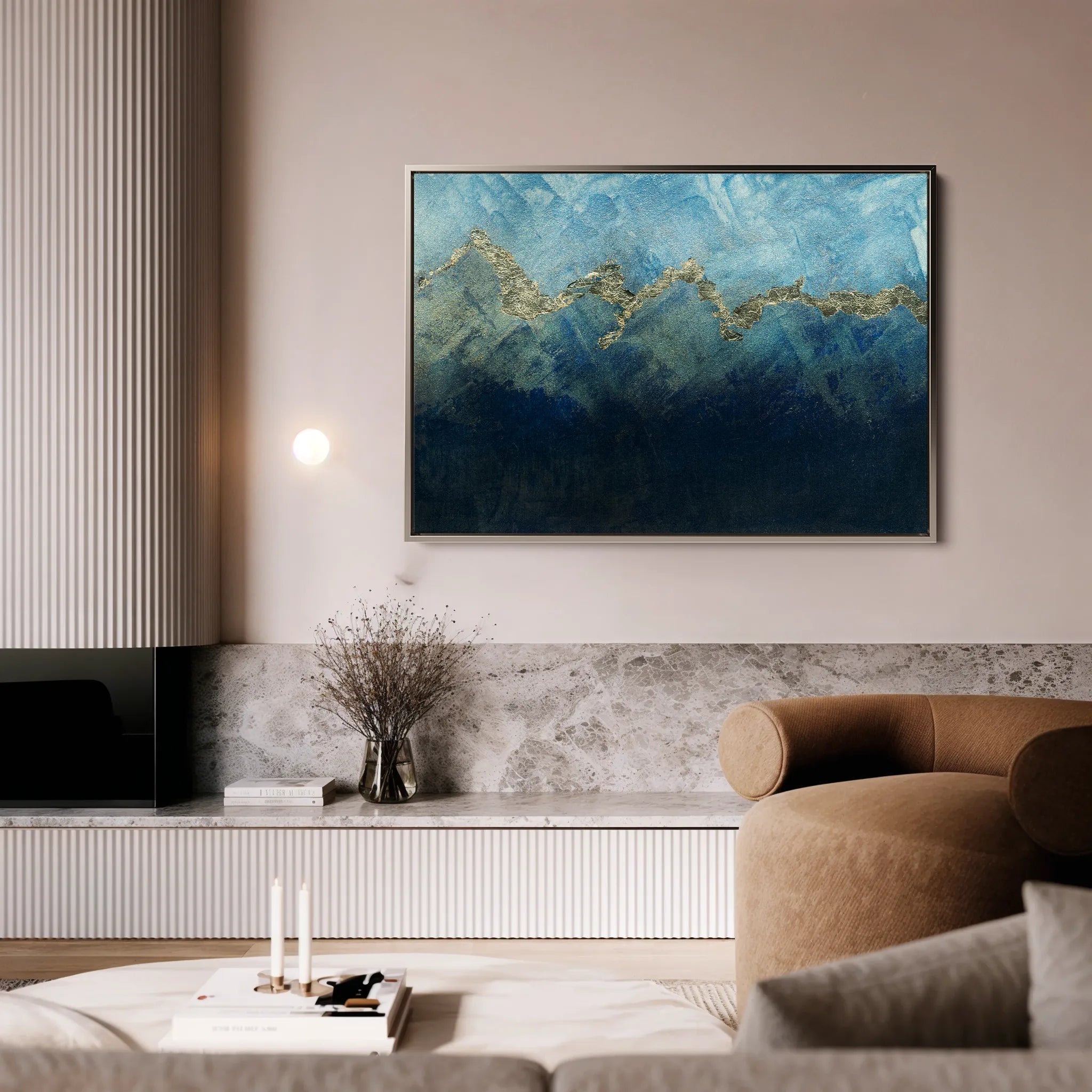 Abstract 097 Canvas Art 18" x 24" / 45 x 60 cm / Black