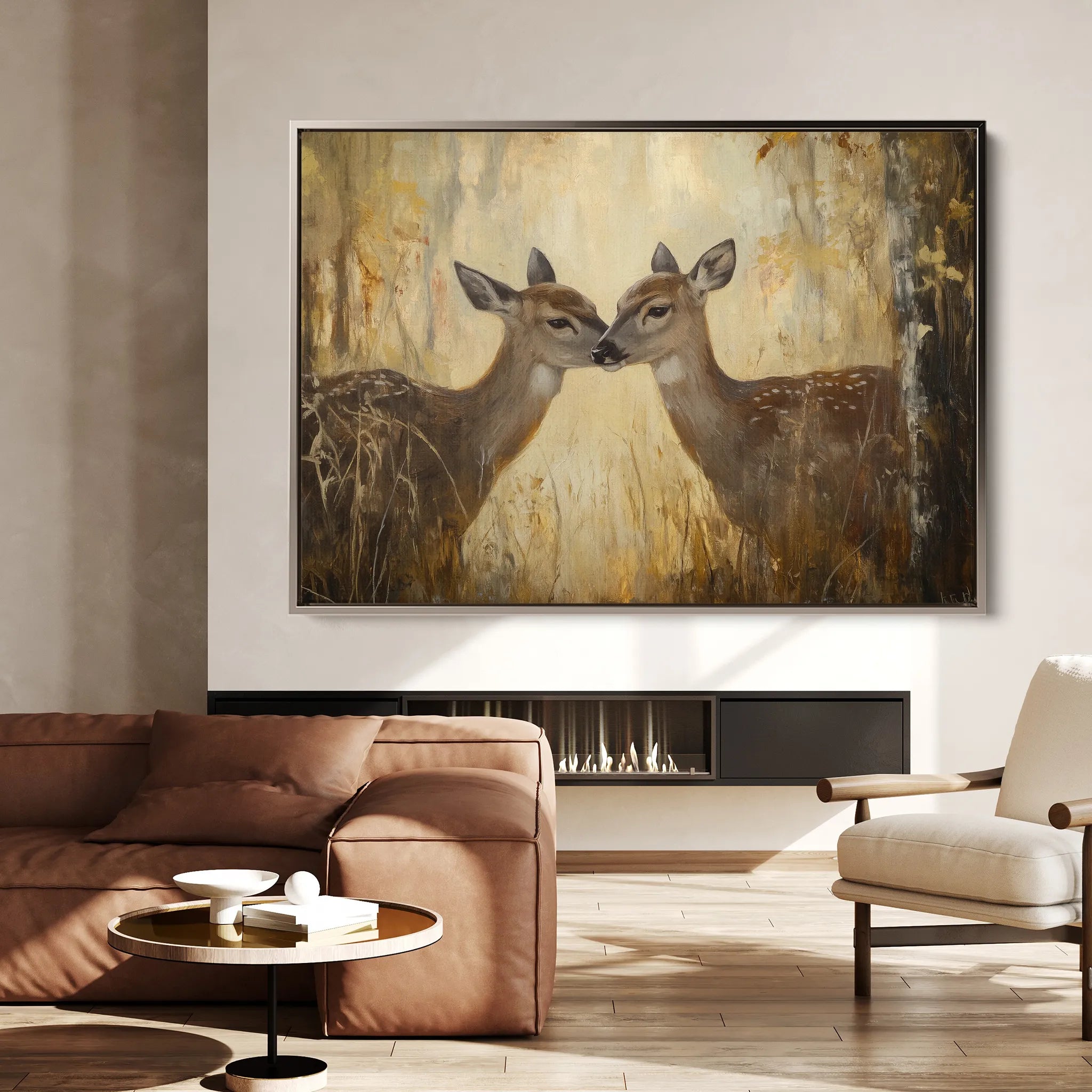 Animals 097 Canvas Art 18" x 24" / 45 x 60 cm / Black