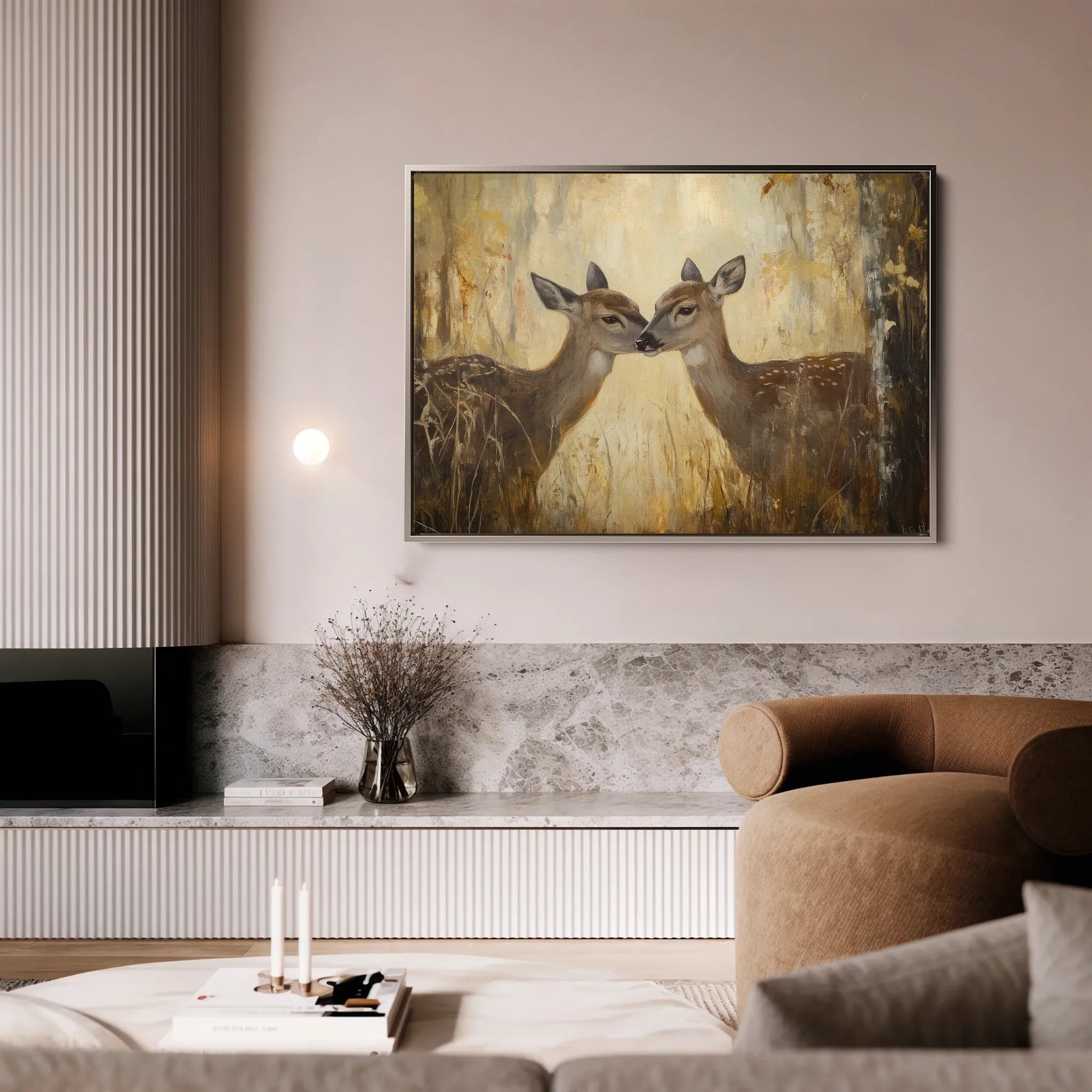 Animals 097 Canvas Art 18" x 24" / 45 x 60 cm / Black