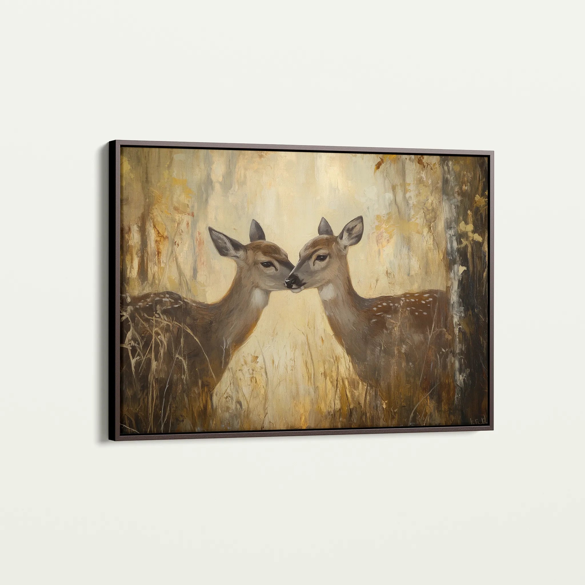 Animals 097 Canvas Art 18" x 24" / 45 x 60 cm / Black