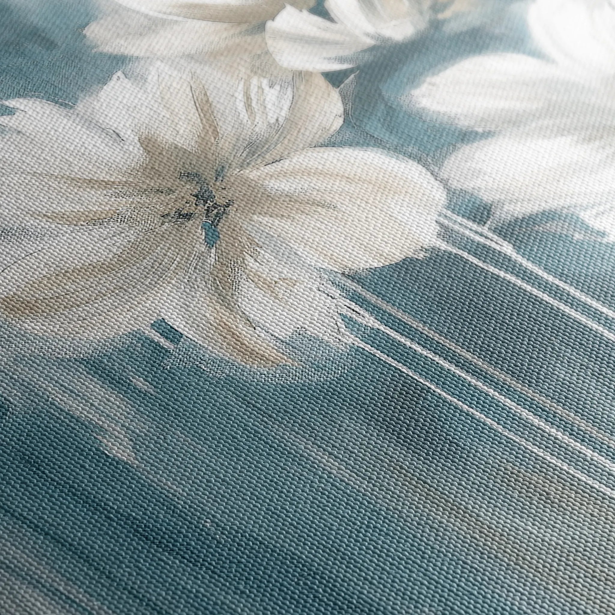 Floral 097 Canvas Art 18" x 24" / 45 x 60 cm / Black