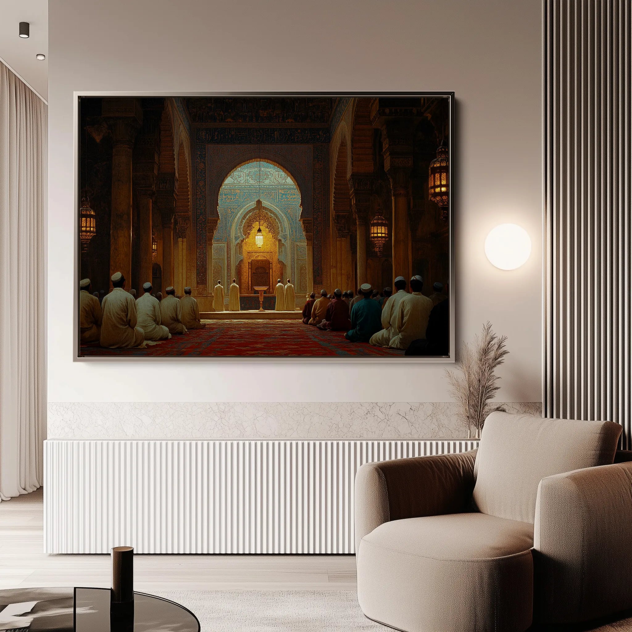 Orientalist 097 Canvas Art 18" x 24" / 45 x 60 cm / Black