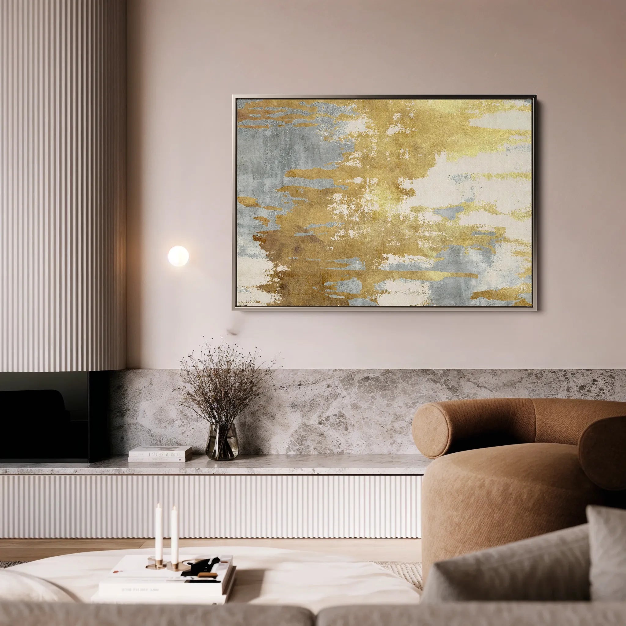 Abstract 098 Canvas Art 18" x 24" / 45 x 60 cm / Black