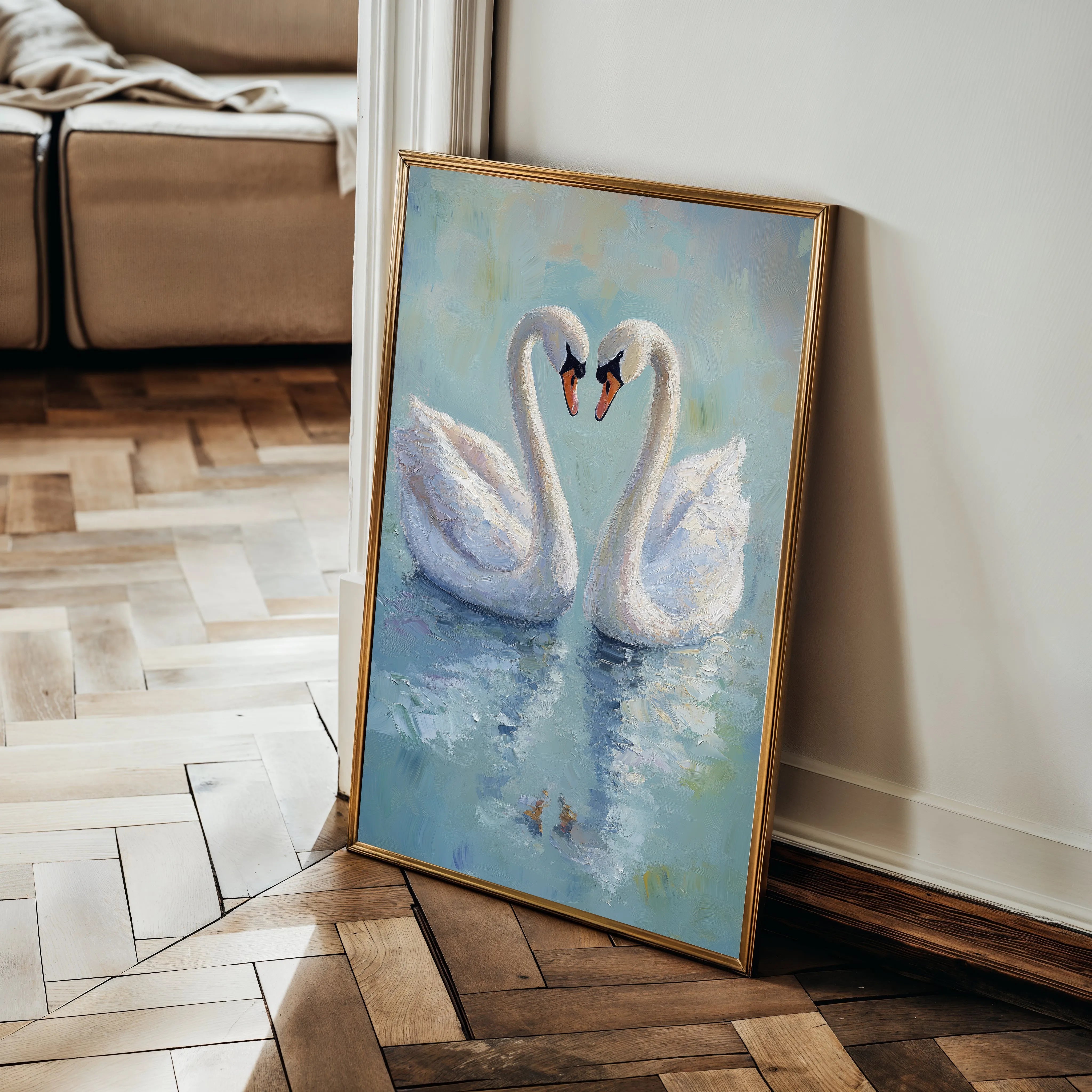 Animals 098 Canvas Art 18" x 24" / 45 x 60 cm / Black