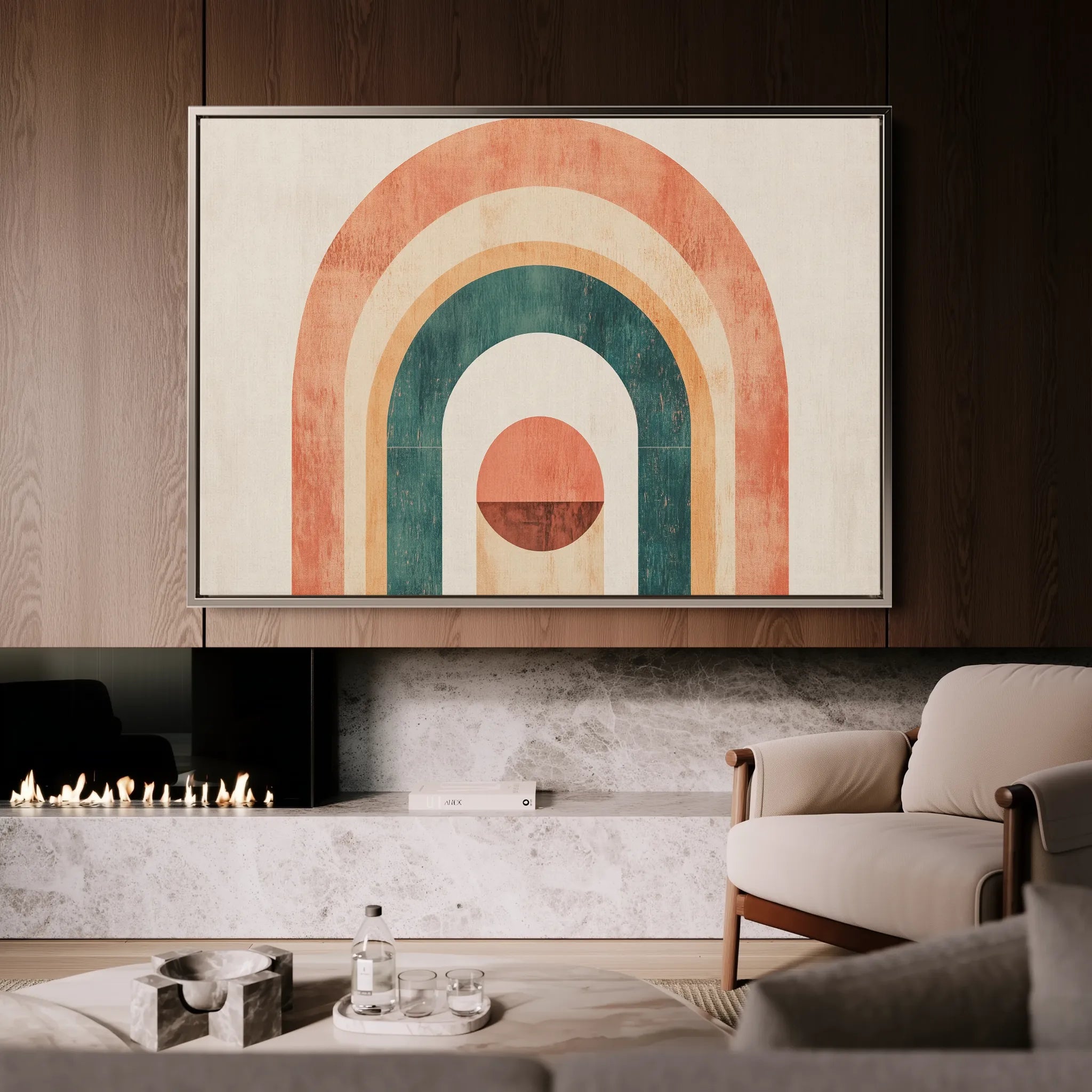 Boho 098 Canvas Art 18" x 24" / 45 x 60 cm / Black