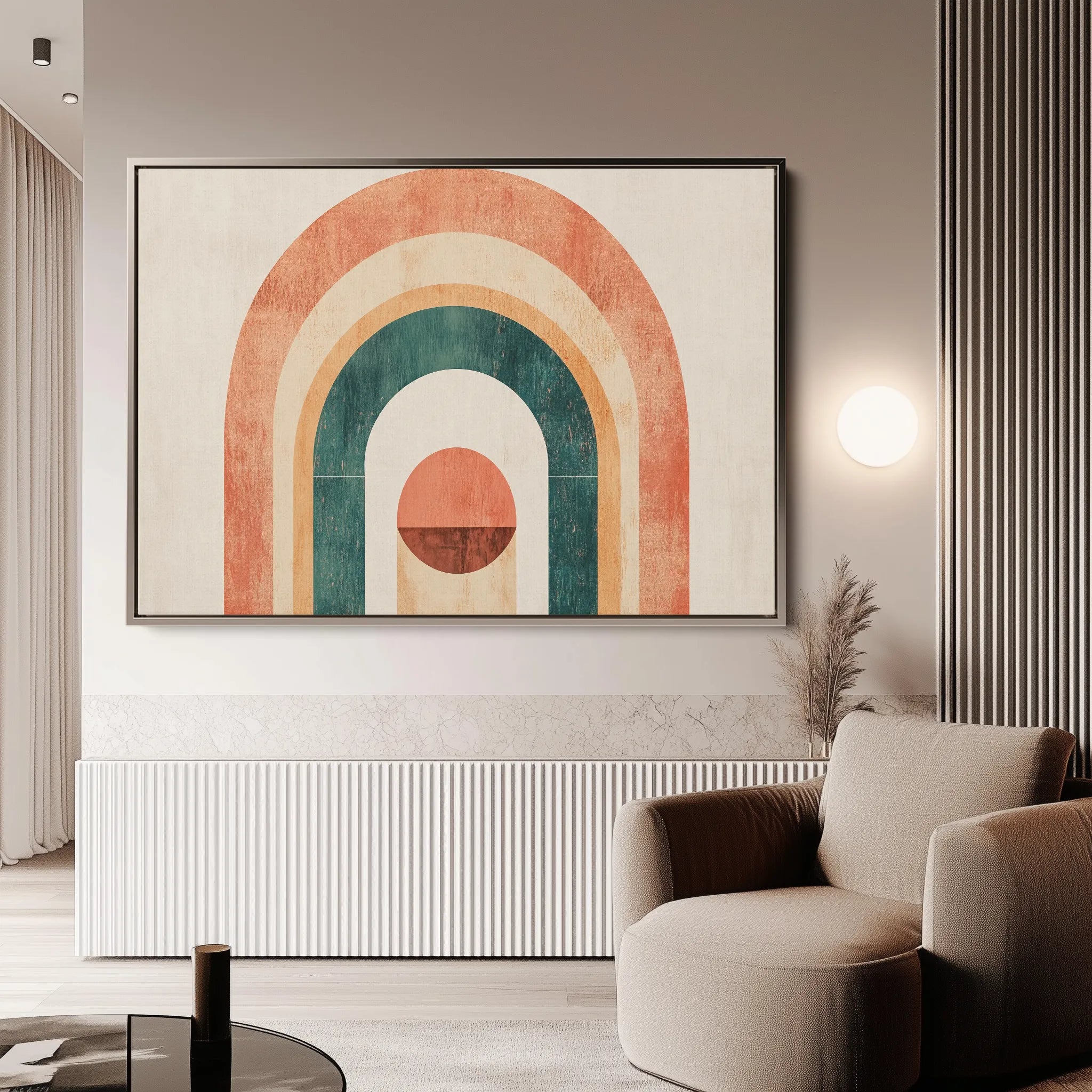 Boho 098 Canvas Art 18" x 24" / 45 x 60 cm / Black
