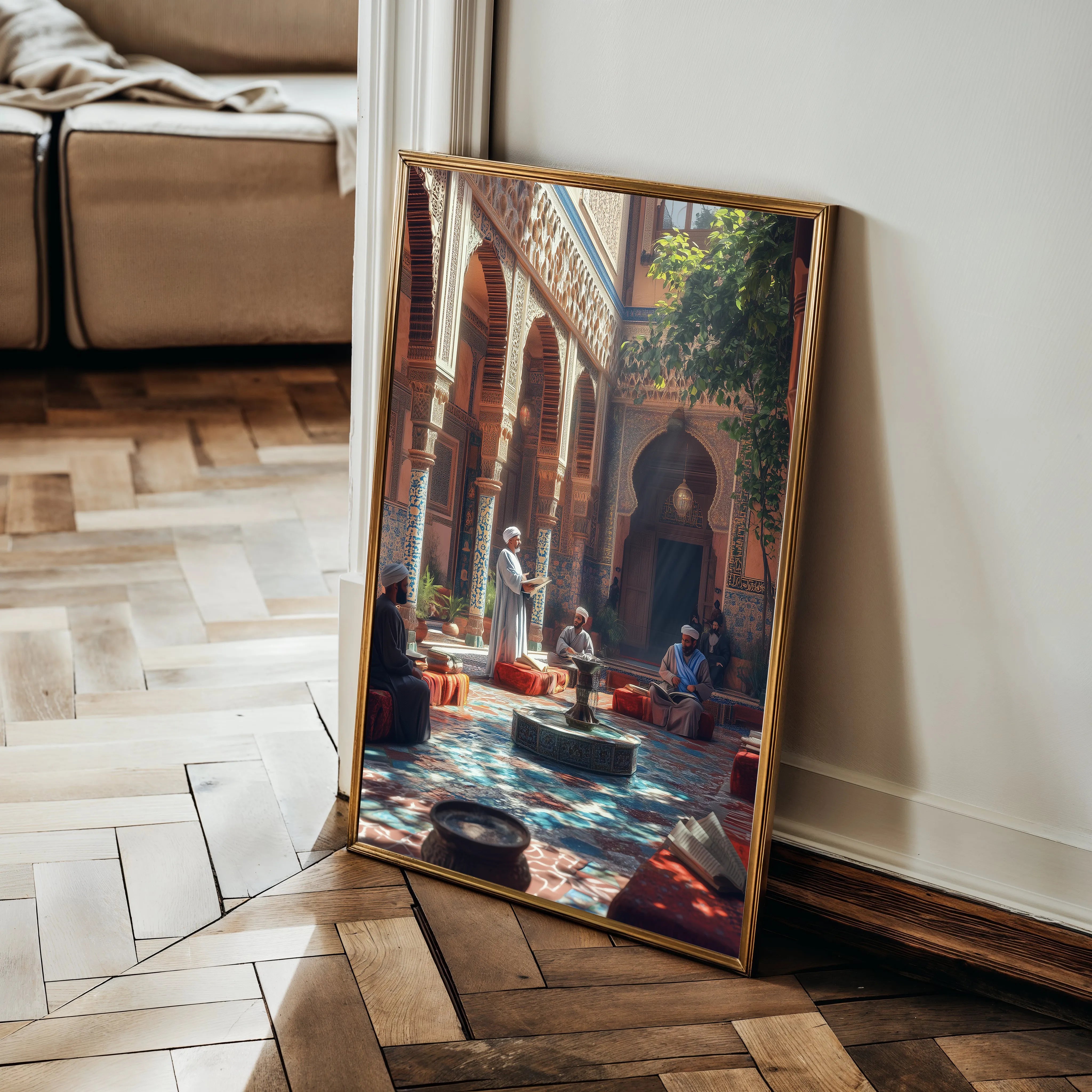 Orientalist 098 Canvas Art 18" x 24" / 45 x 60 cm / Black