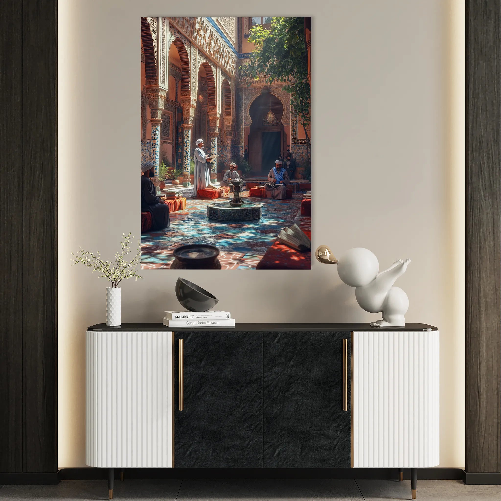 Orientalist 098 Canvas Art 18" x 24" / 45 x 60 cm / Black
