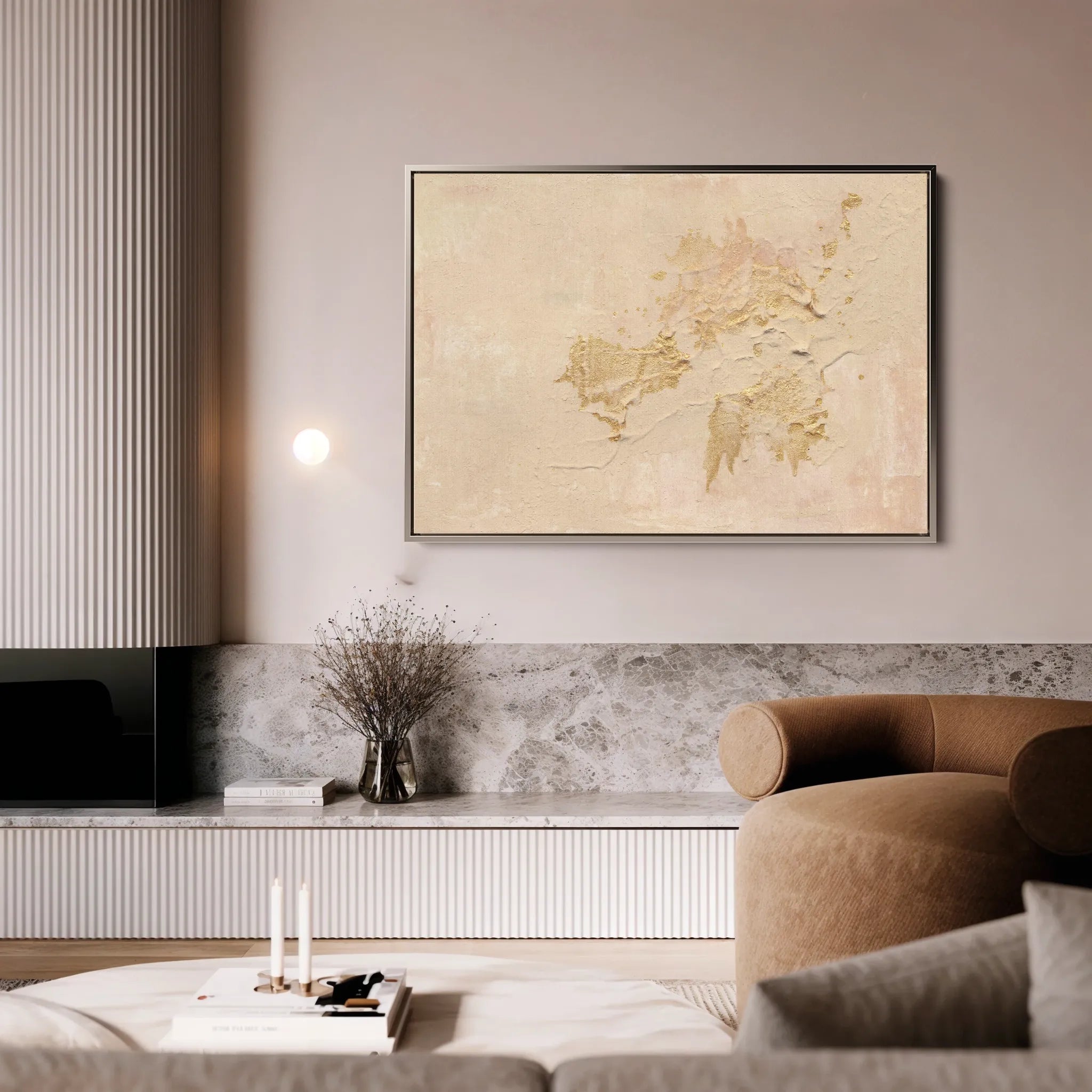 Abstract 099 Canvas Art 18" x 24" / 45 x 60 cm / Black